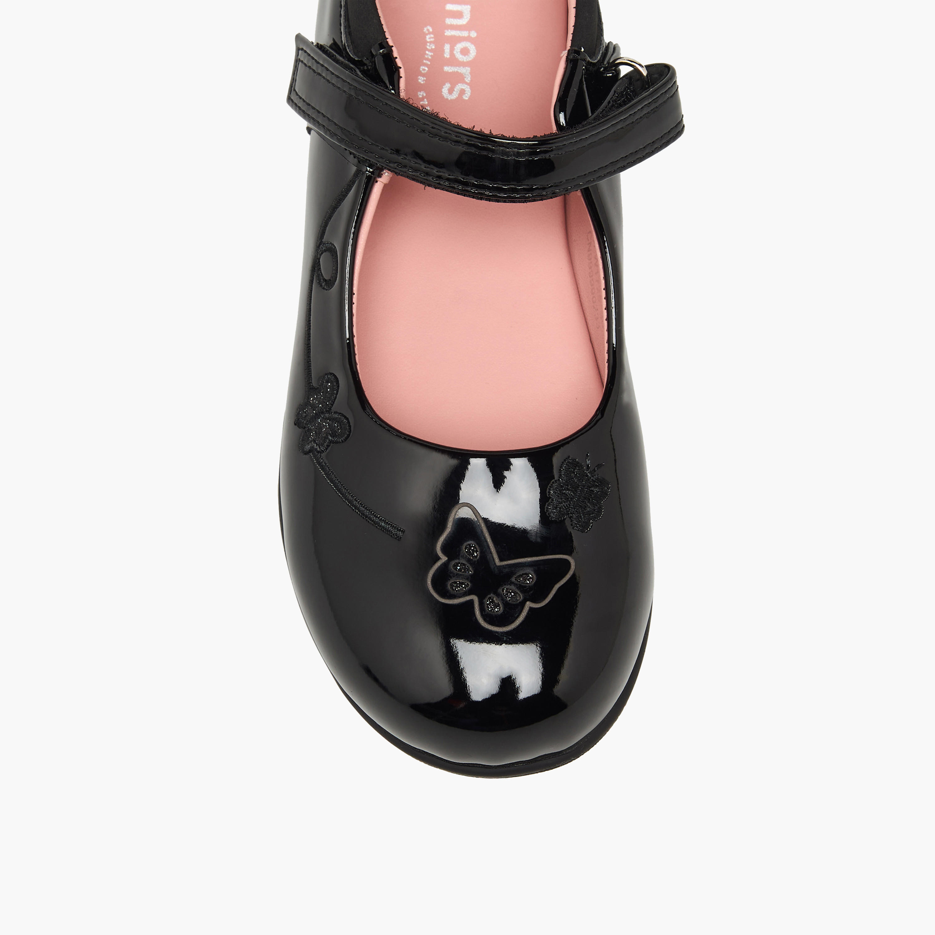 حذاء مدرسي بشريط إغلاق لاصق للبنات من جونيورز-girls-shoes-schoolshoes-image-3