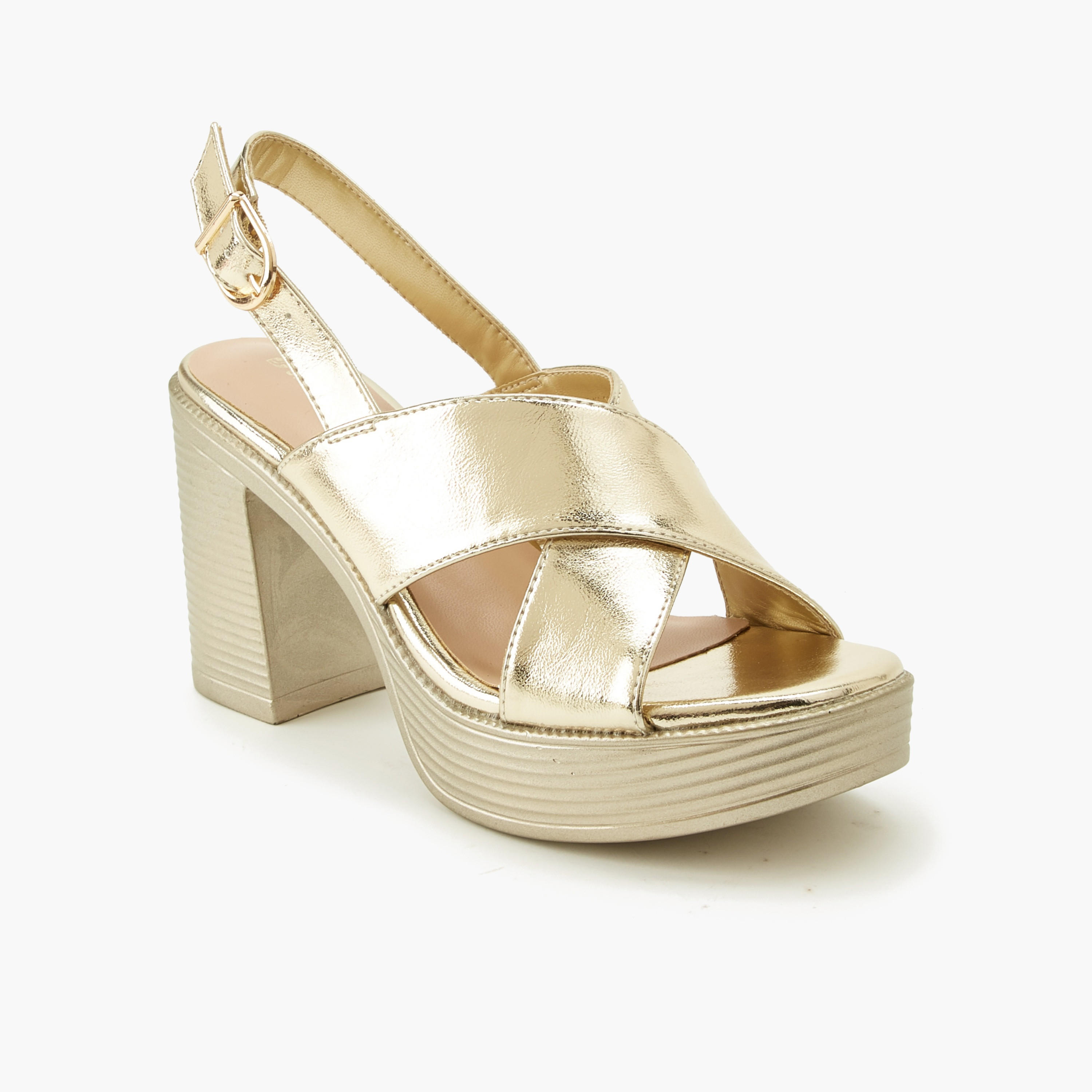 Surestep Women Cross Strap Block Heel Sandals-women-shoes-sandals-heeled-image-2