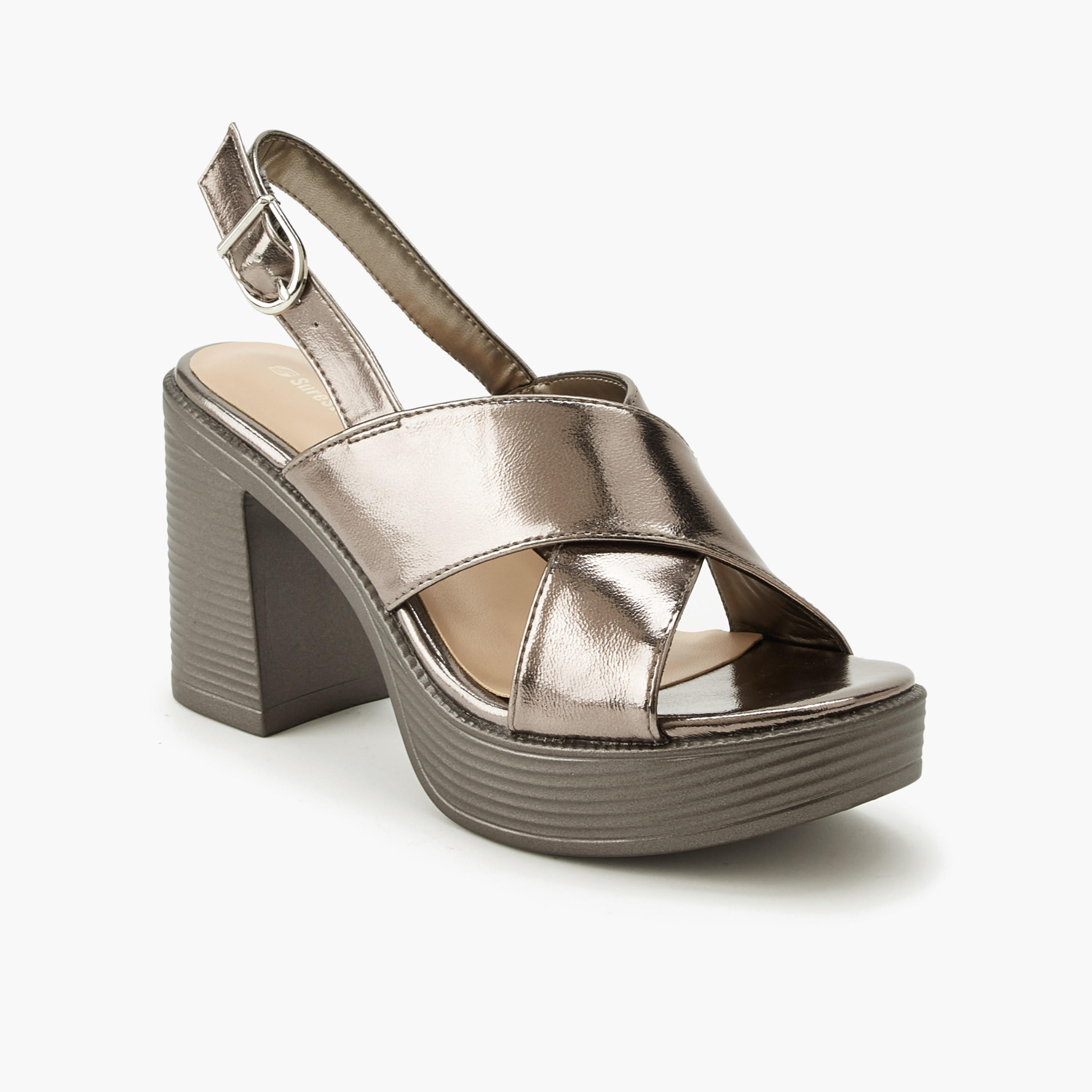 Surestep Women Cross Strap Block Heel Sandals-women-shoes-sandals-heeled-image-2