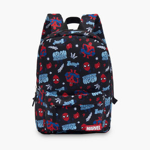 Spider-Man Print School Backpack for Boys 8-13 Years with Adjustable Shoulder Straps-school-image-1
