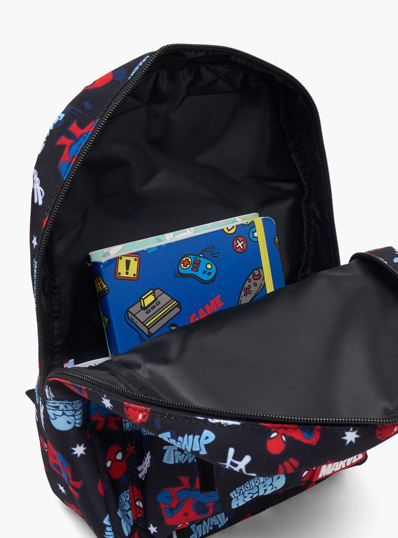 Spider-Man Print School Backpack for Boys 8-13 Years with Adjustable Shoulder Straps-boys-accessories-bagsandbackpacks-image-5