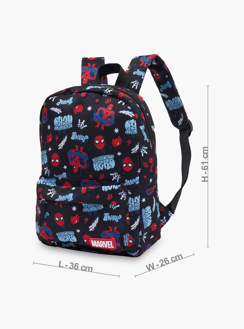 Spider-Man Print School Backpack for Boys 8-13 Years with Adjustable Shoulder Straps-boys-accessories-bagsandbackpacks-image-7