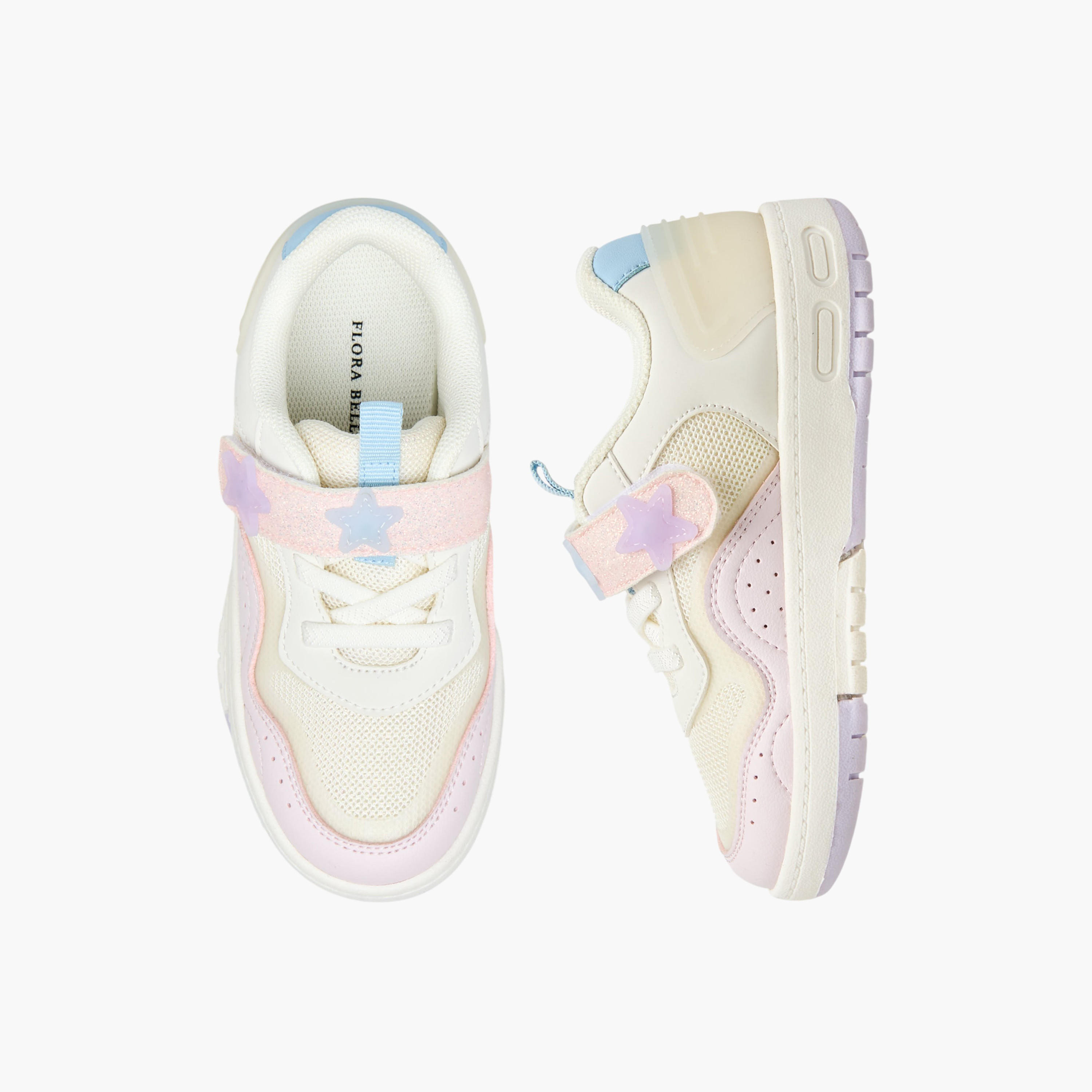 Flora Bella Girls Hook and Loop Ankle Sneakers-girls-shoes-sneakers-image-1