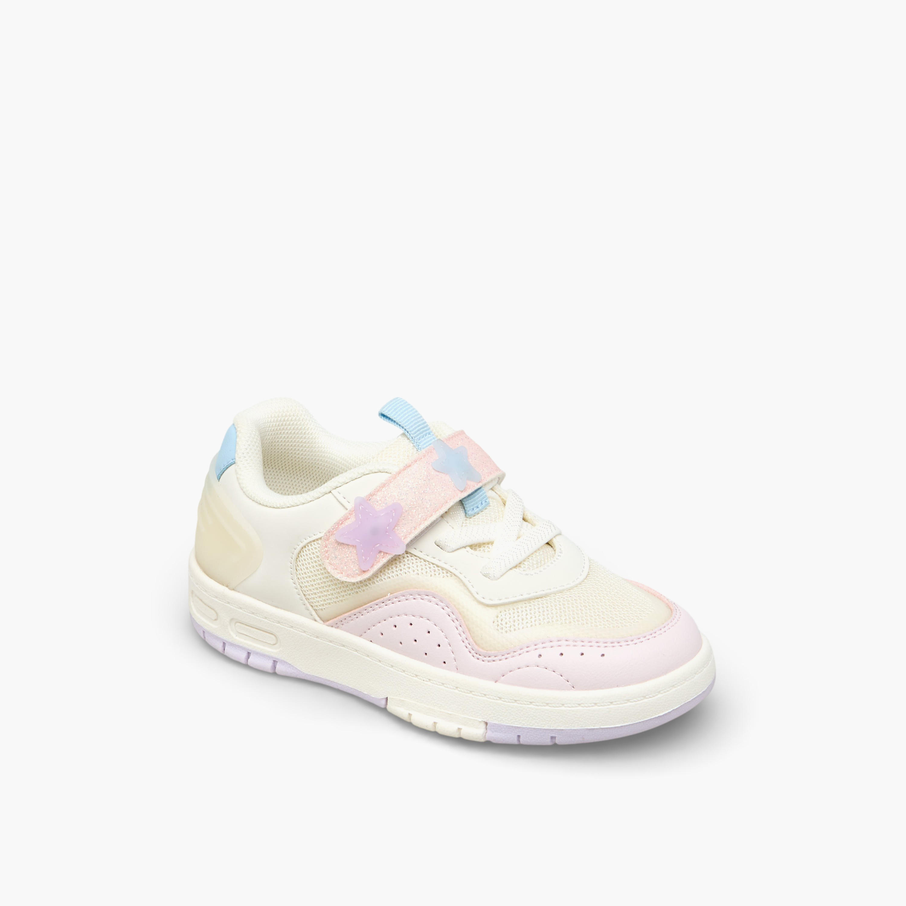 Flora Bella Girls Hook and Loop Ankle Sneakers-girls-shoes-sneakers-image-2