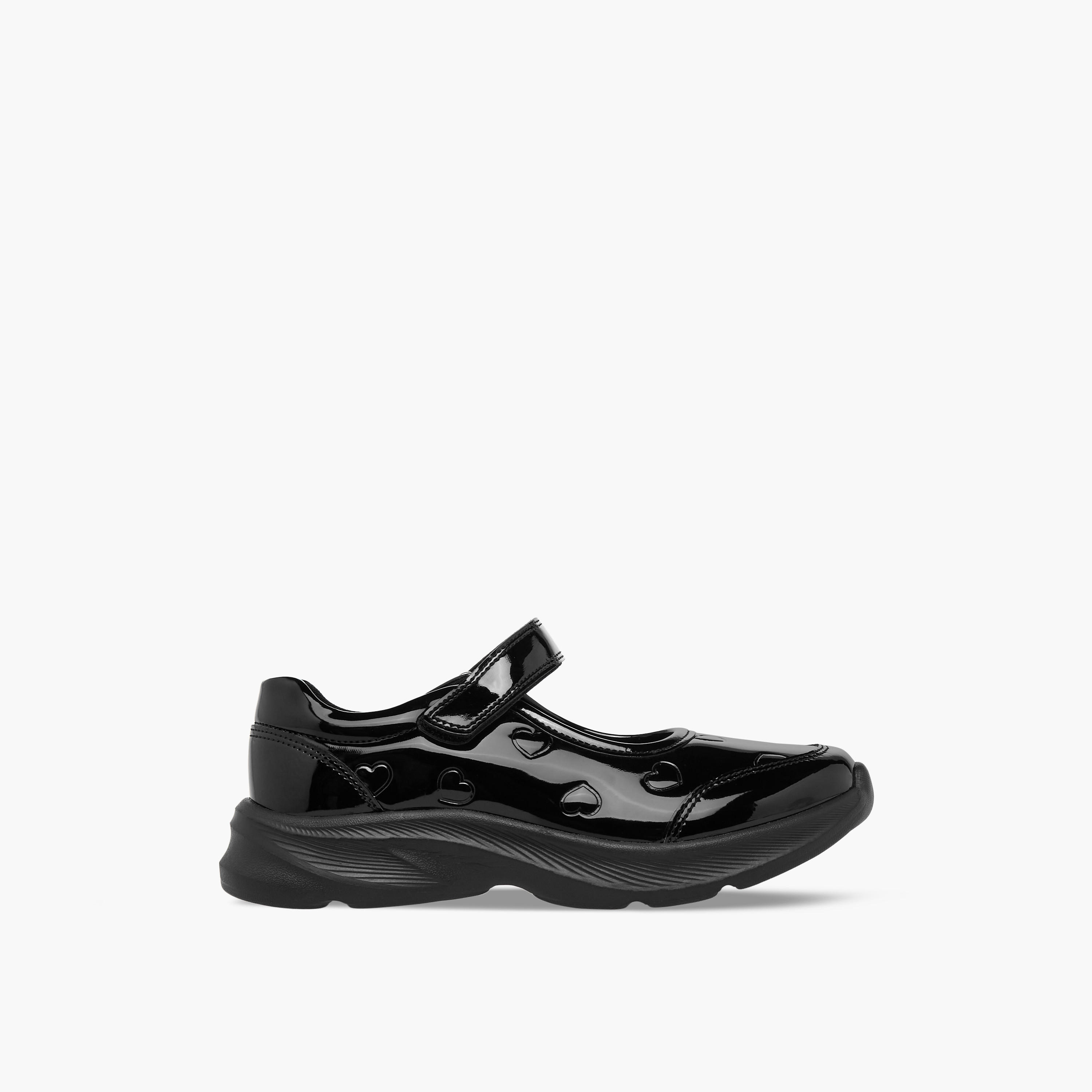 Flora Bella Girls Hook & Loop Mary Jane School Shoes-girls-shoes-maryjanes-image-3