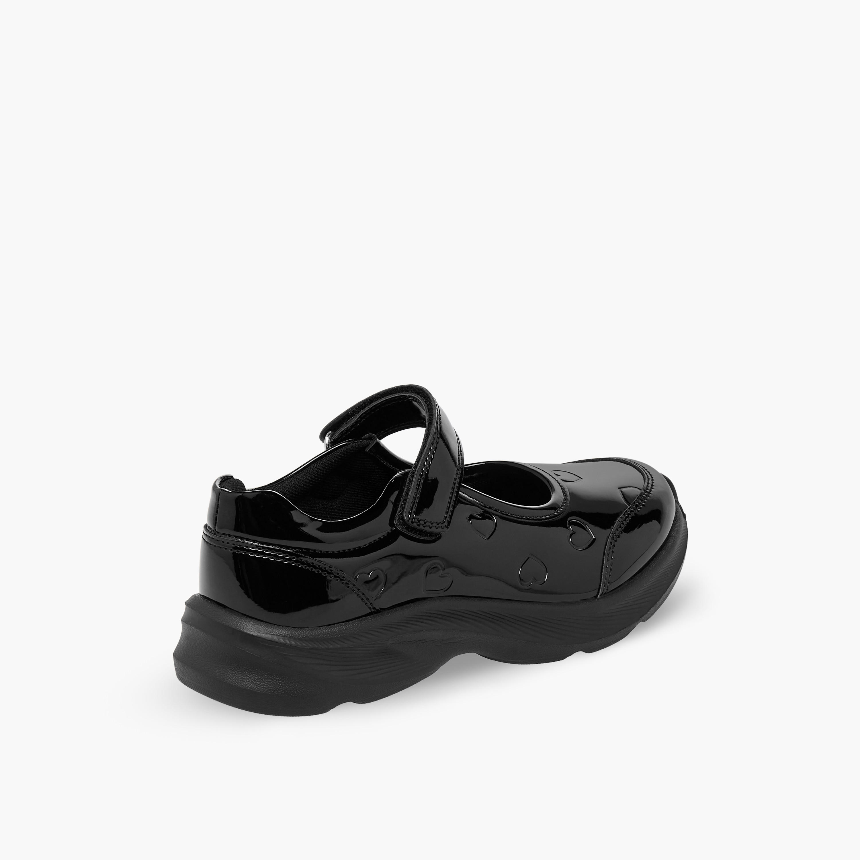 Flora Bella Girls Hook & Loop Mary Jane School Shoes-girls-shoes-maryjanes-image-6