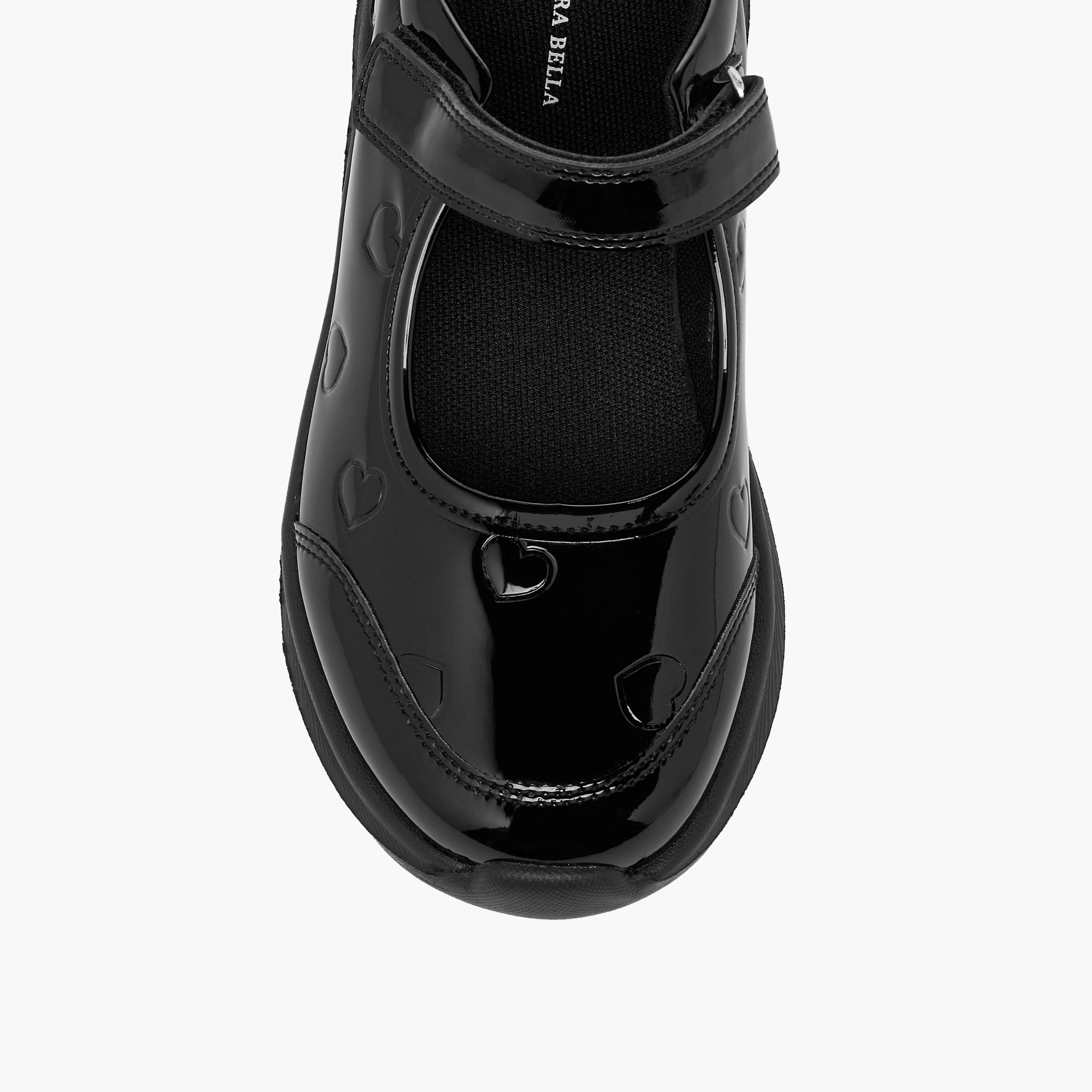 Flora Bella Girls Hook & Loop Mary Jane School Shoes-girls-shoes-maryjanes-image-7