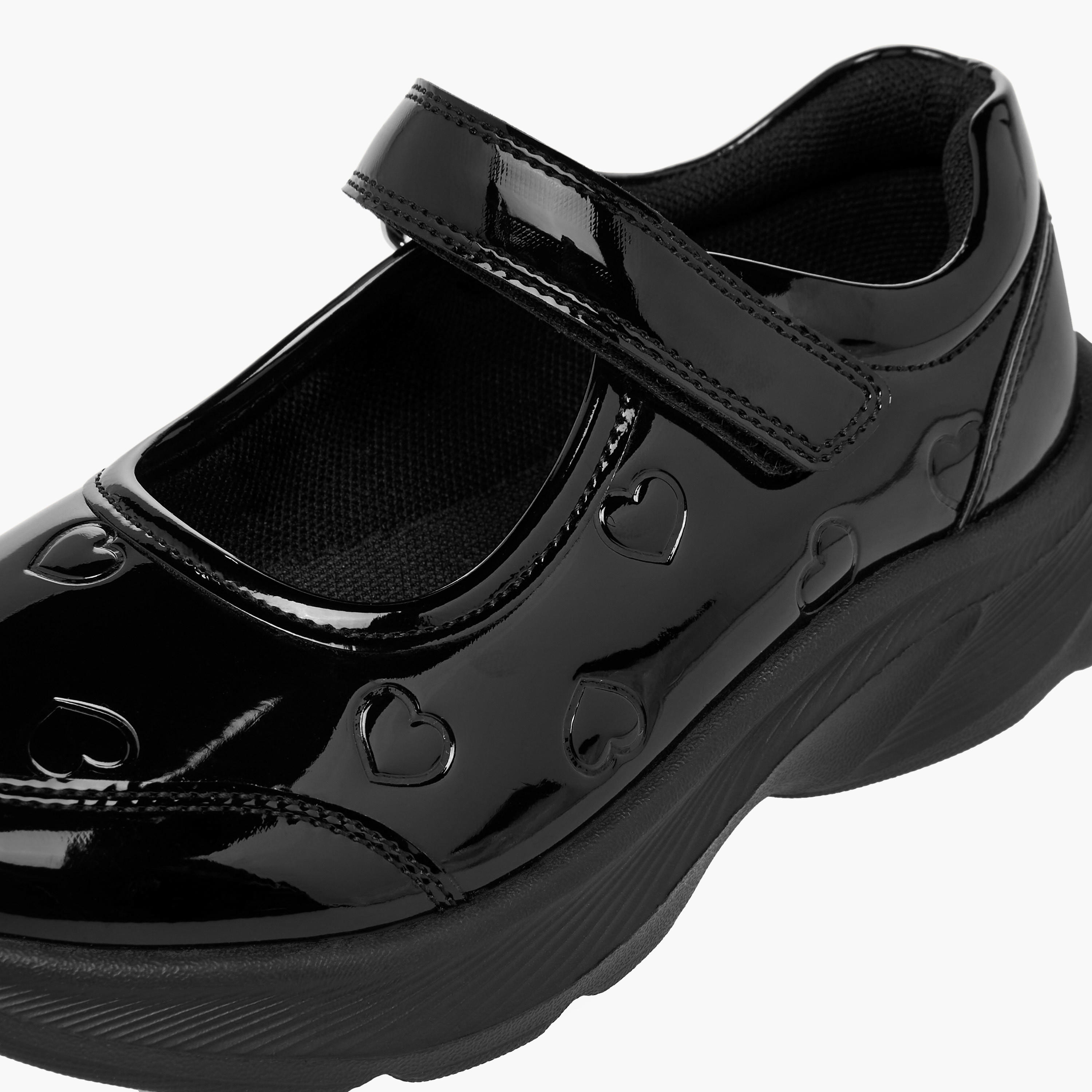 Flora Bella Girls Hook & Loop Mary Jane School Shoes-girls-shoes-maryjanes-image-8