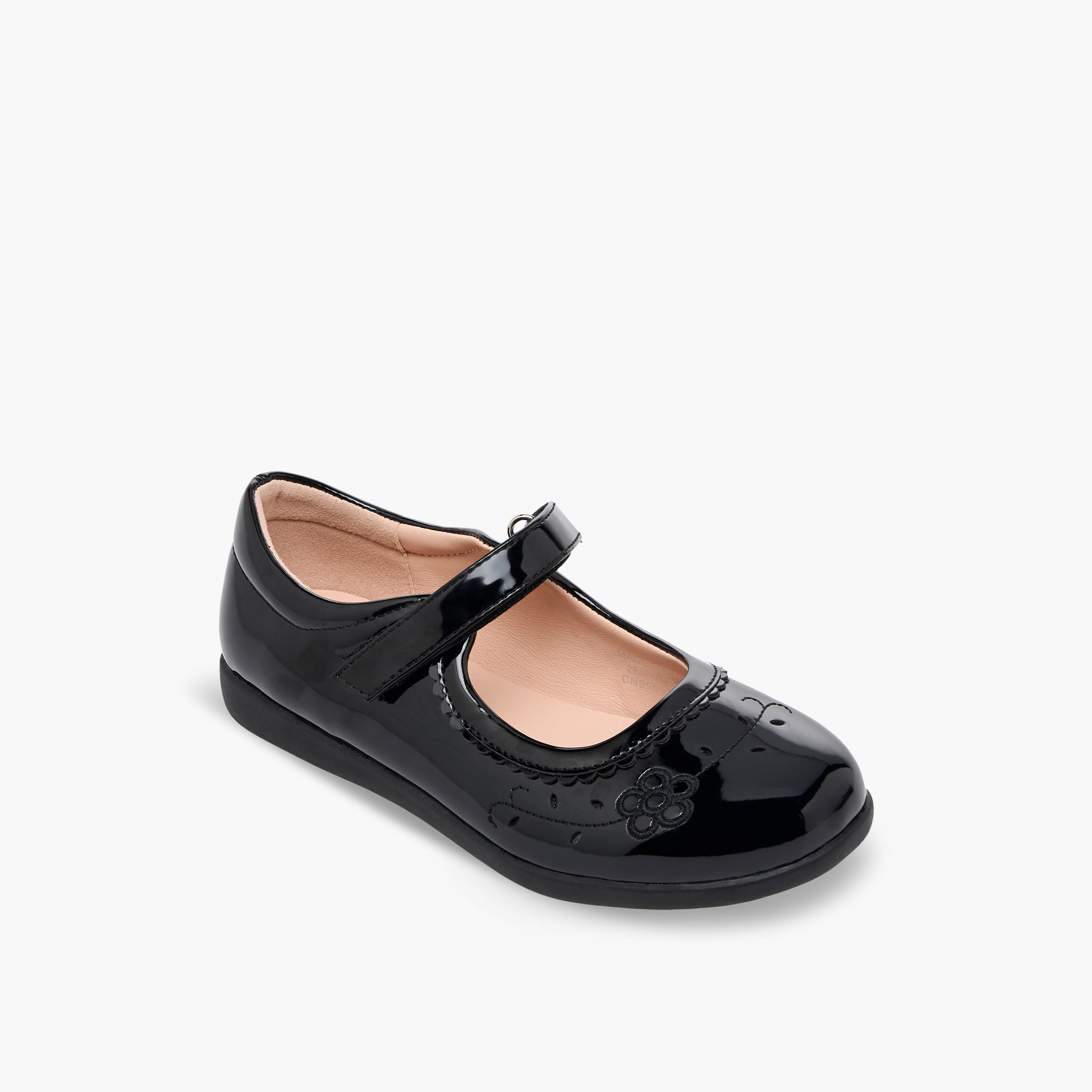 Flora Bella Girls Hook & Loop Mary Jane School Shoes-girls-shoes-maryjanes-image-2