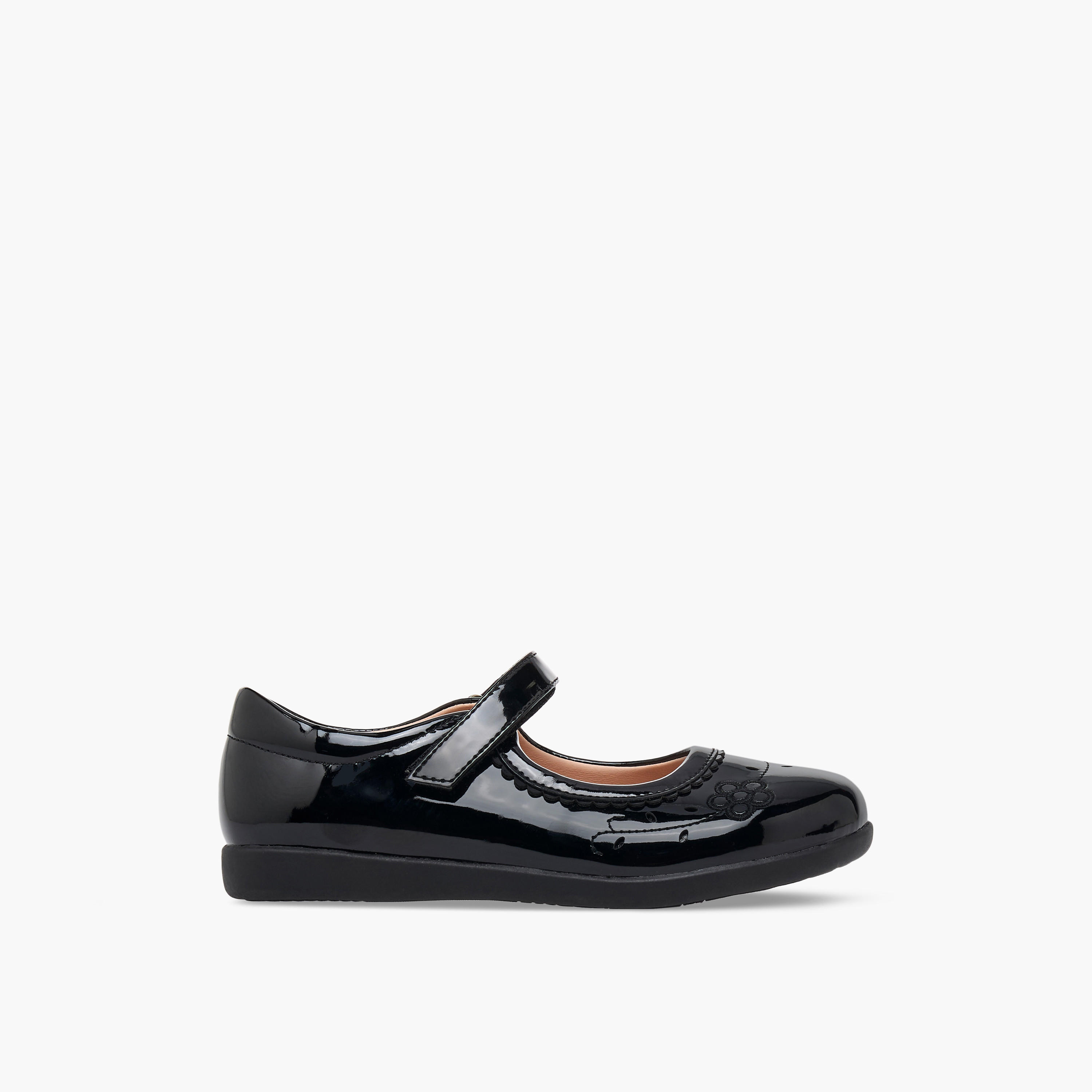 Flora Bella Girls Hook & Loop Mary Jane School Shoes-girls-shoes-maryjanes-image-3
