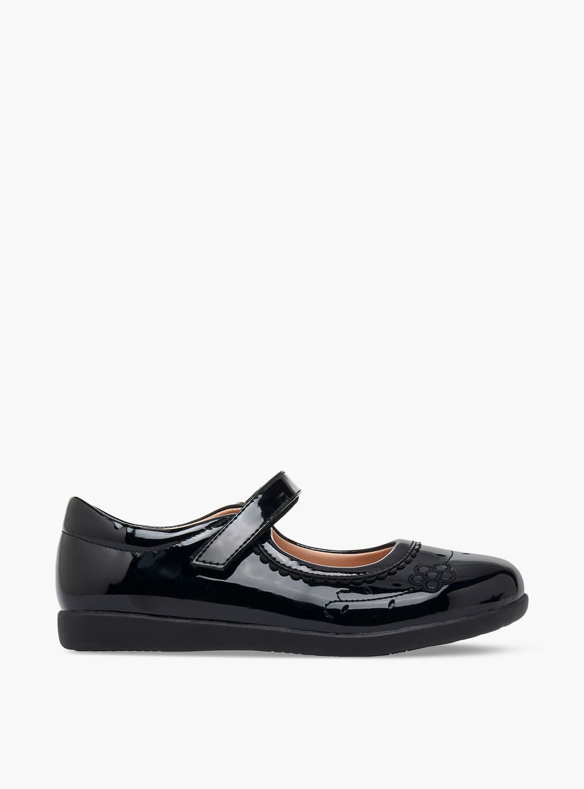 Flora Bella Girls Hook & Loop Mary Jane School Shoes-girls-shoes-maryjanes-image-3