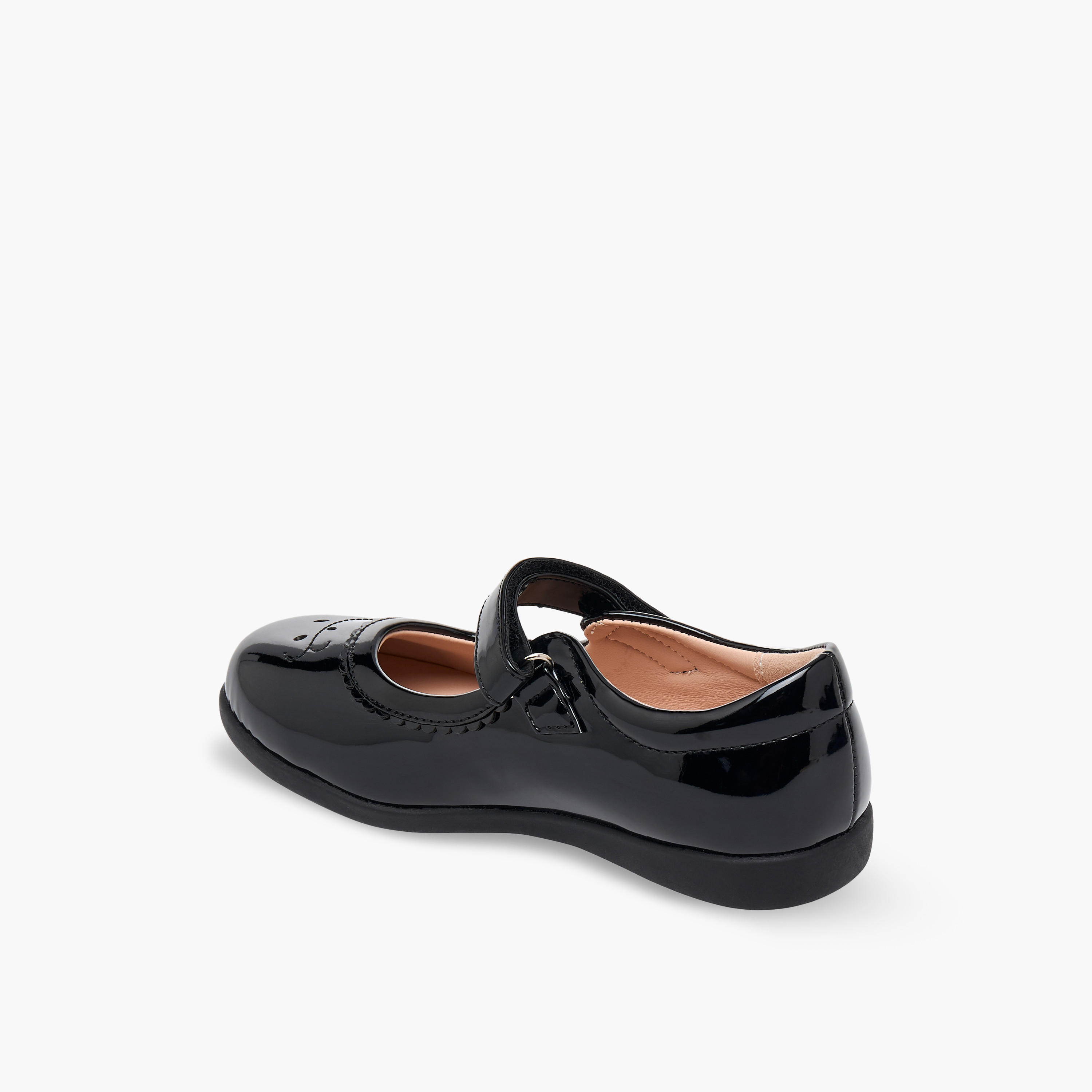 Flora Bella Girls Hook & Loop Mary Jane School Shoes-girls-shoes-maryjanes-image-5