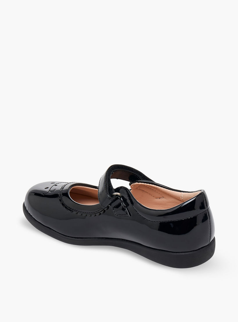 Flora Bella Girls Hook & Loop Mary Jane School Shoes-girls-shoes-maryjanes-image-5