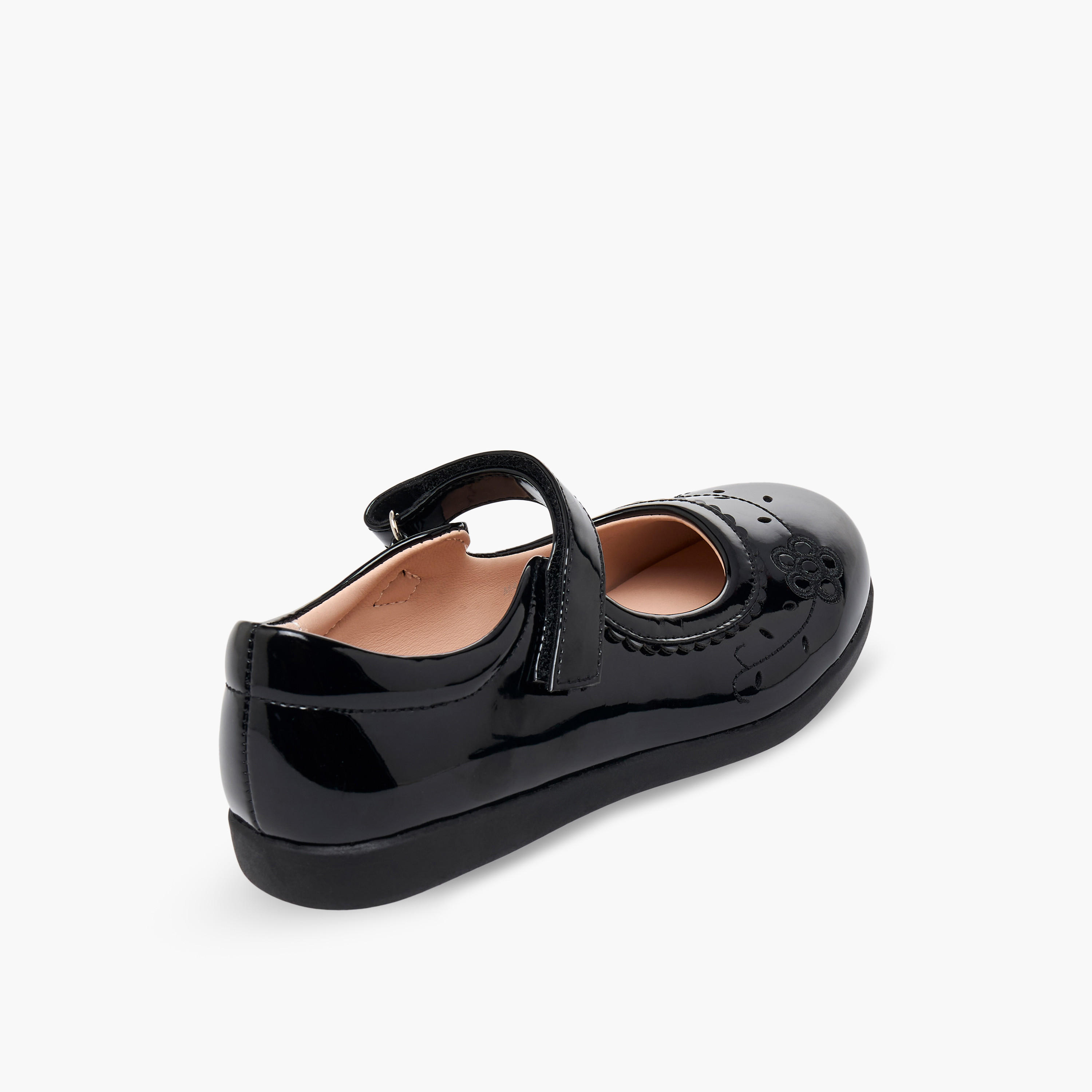 Flora Bella Girls Hook & Loop Mary Jane School Shoes-girls-shoes-maryjanes-image-6