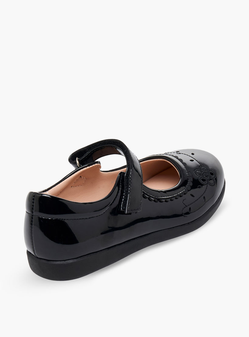 Flora Bella Girls Hook & Loop Mary Jane School Shoes-girls-shoes-maryjanes-image-6