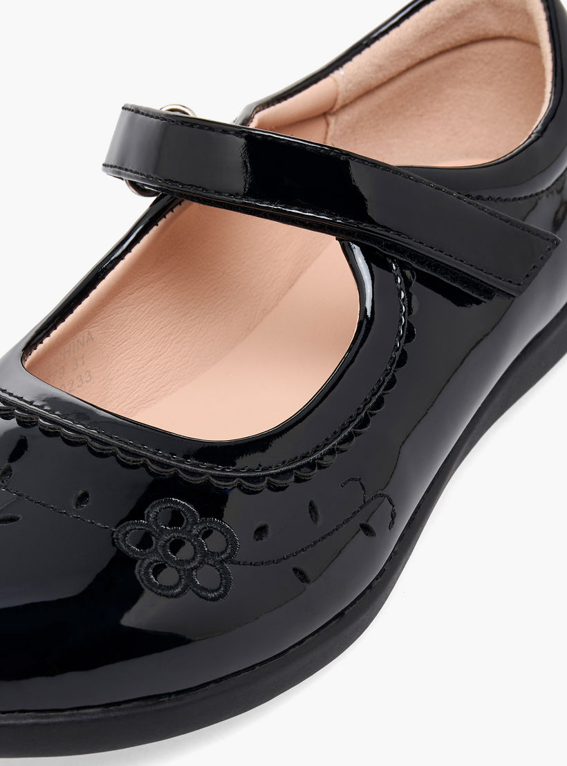 Flora Bella Girls Hook & Loop Mary Jane School Shoes-girls-shoes-maryjanes-image-8