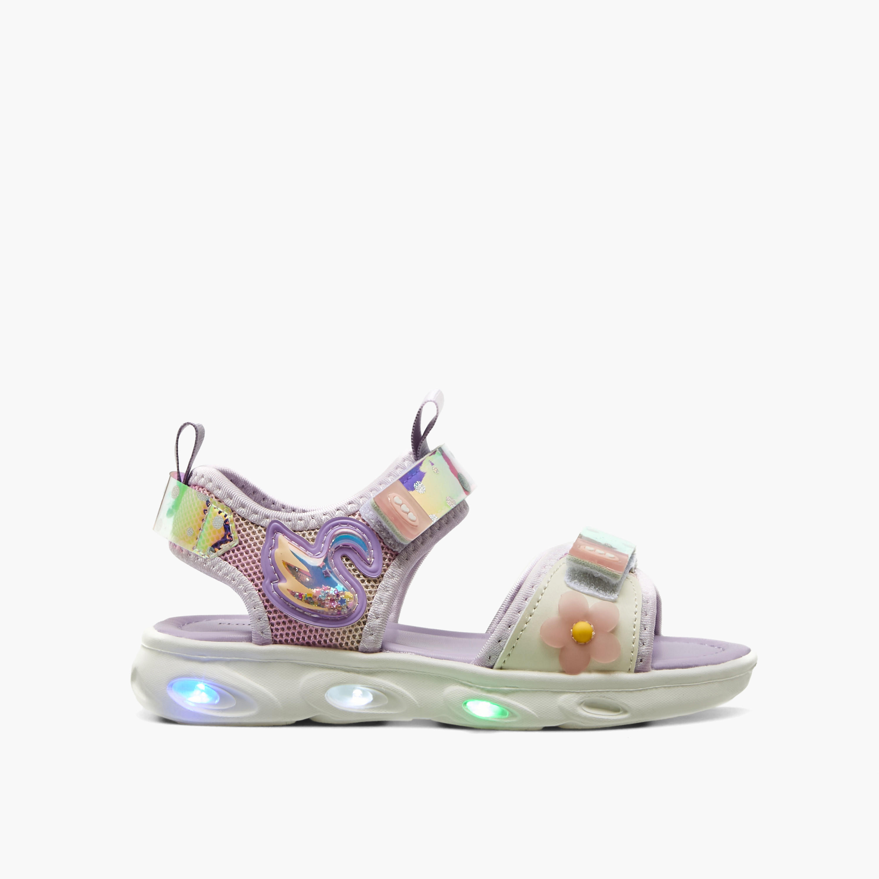 صندل بحزام لاصق وبإضاءة للبنات من فلورا بيلا-girls-shoes-sandals-image-5