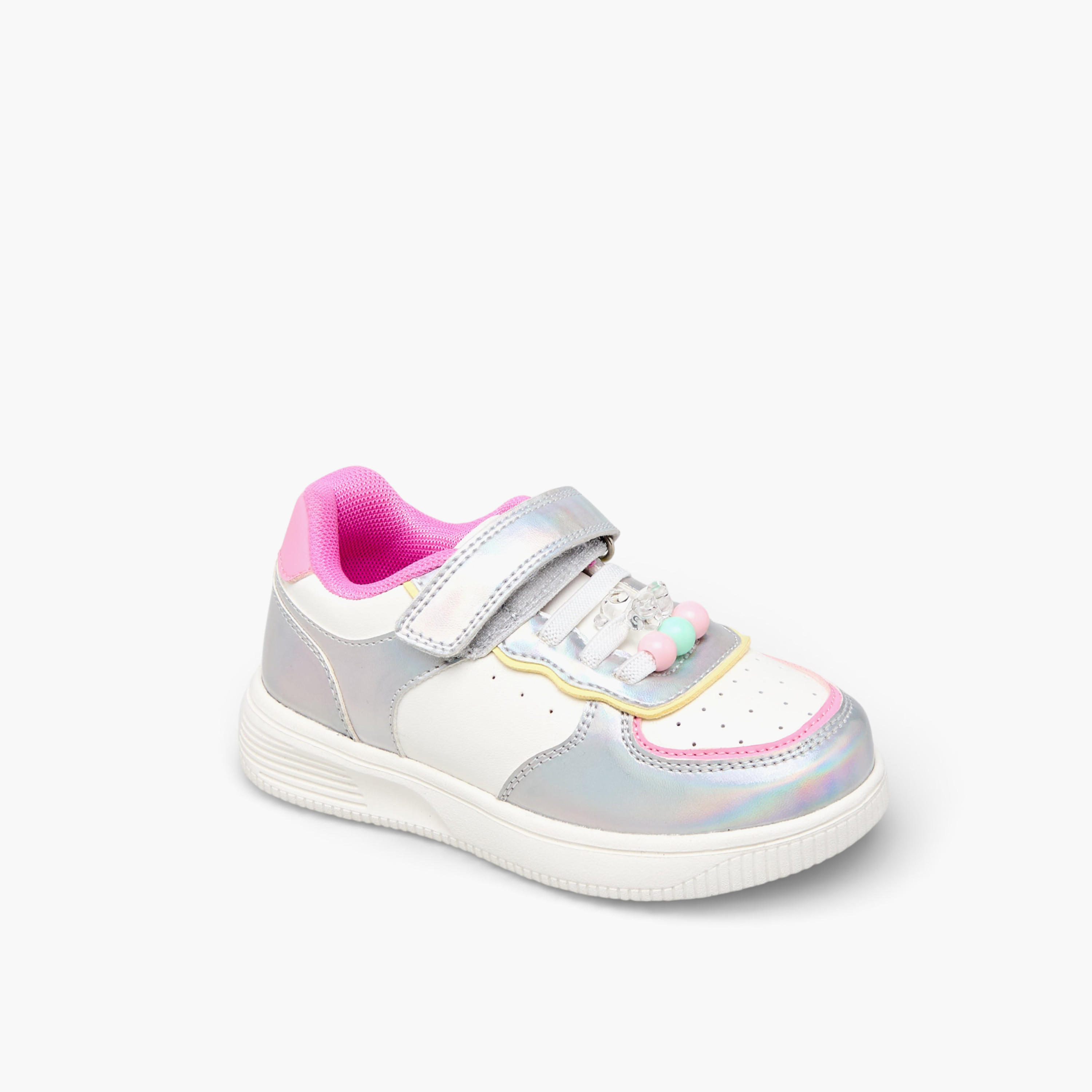 Flora Bella Girls Hook and Loop Ankle Sneakers-girls-shoes-sneakers-image-2