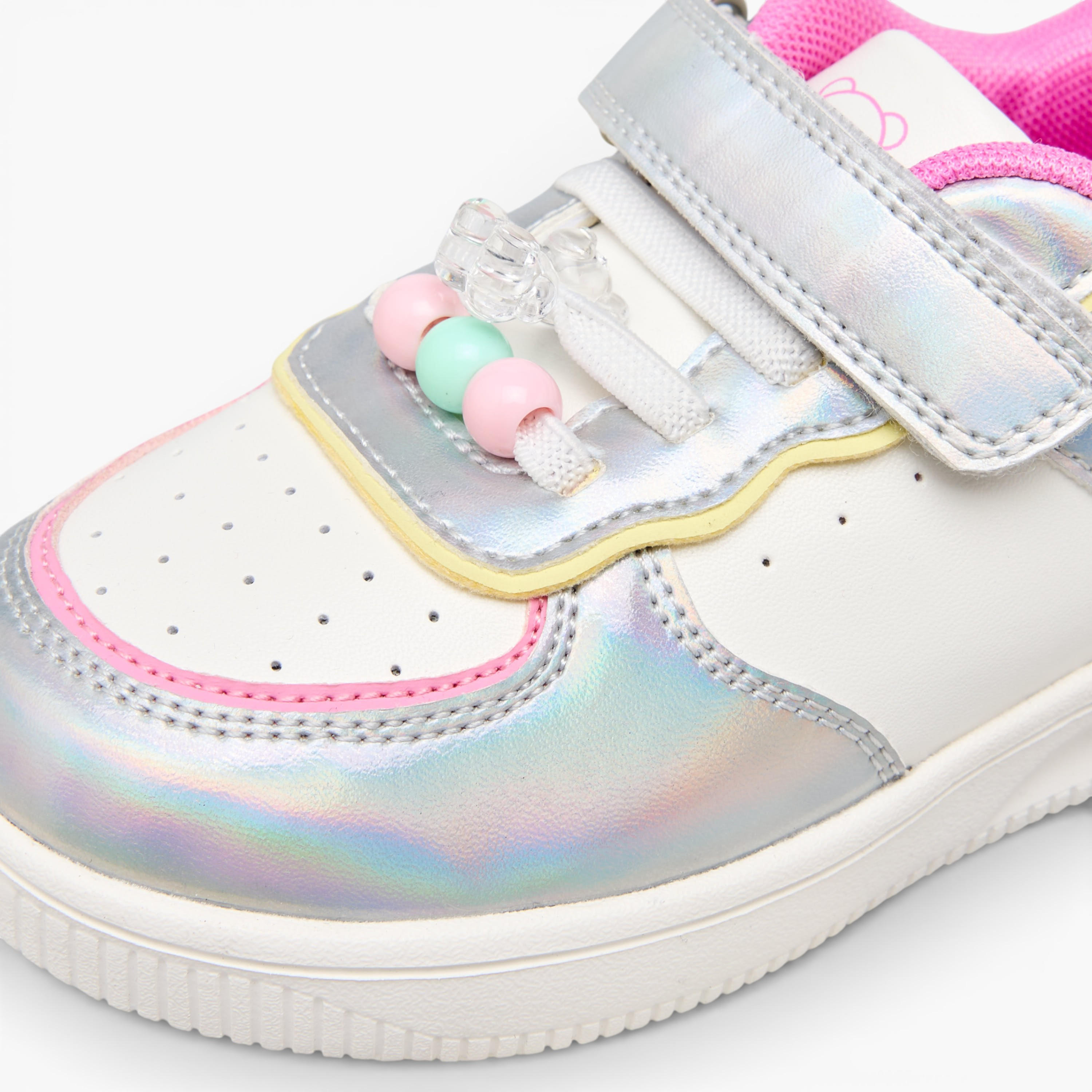 Flora Bella Girls Hook and Loop Ankle Sneakers-girls-shoes-sneakers-image-4