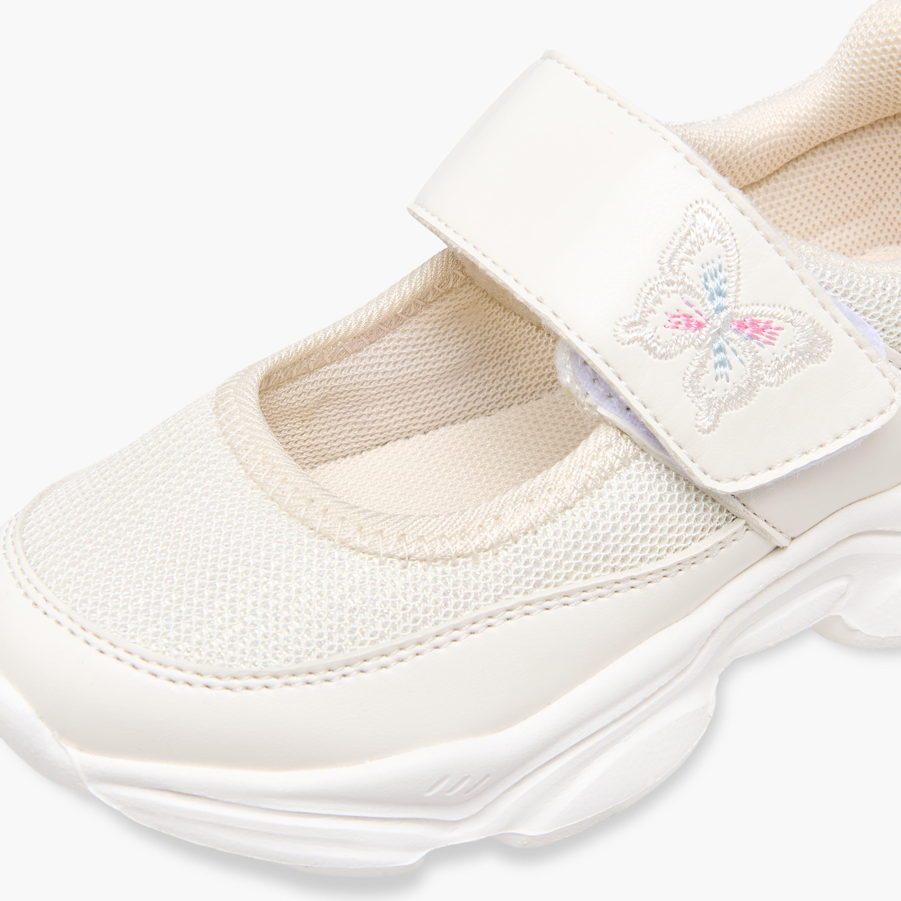 حذاء سنيكرز بشريط إغلاق لاصق للبنات من فلورا بيلا-girls-shoes-sneakers-image-4