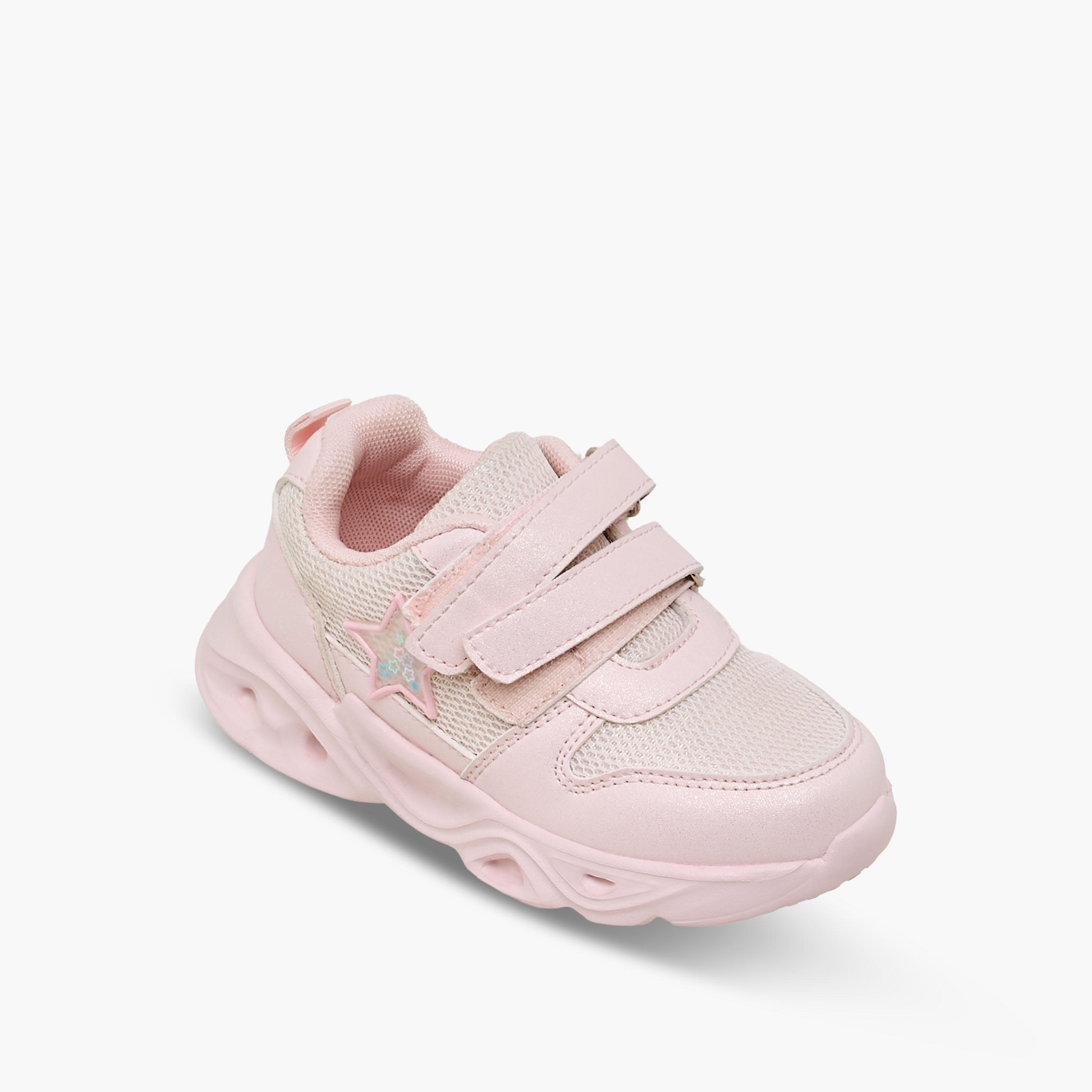Flora Bella Girls Hook & Loop Light-Up Sneakers-girls-shoes-sneakers-image-2
