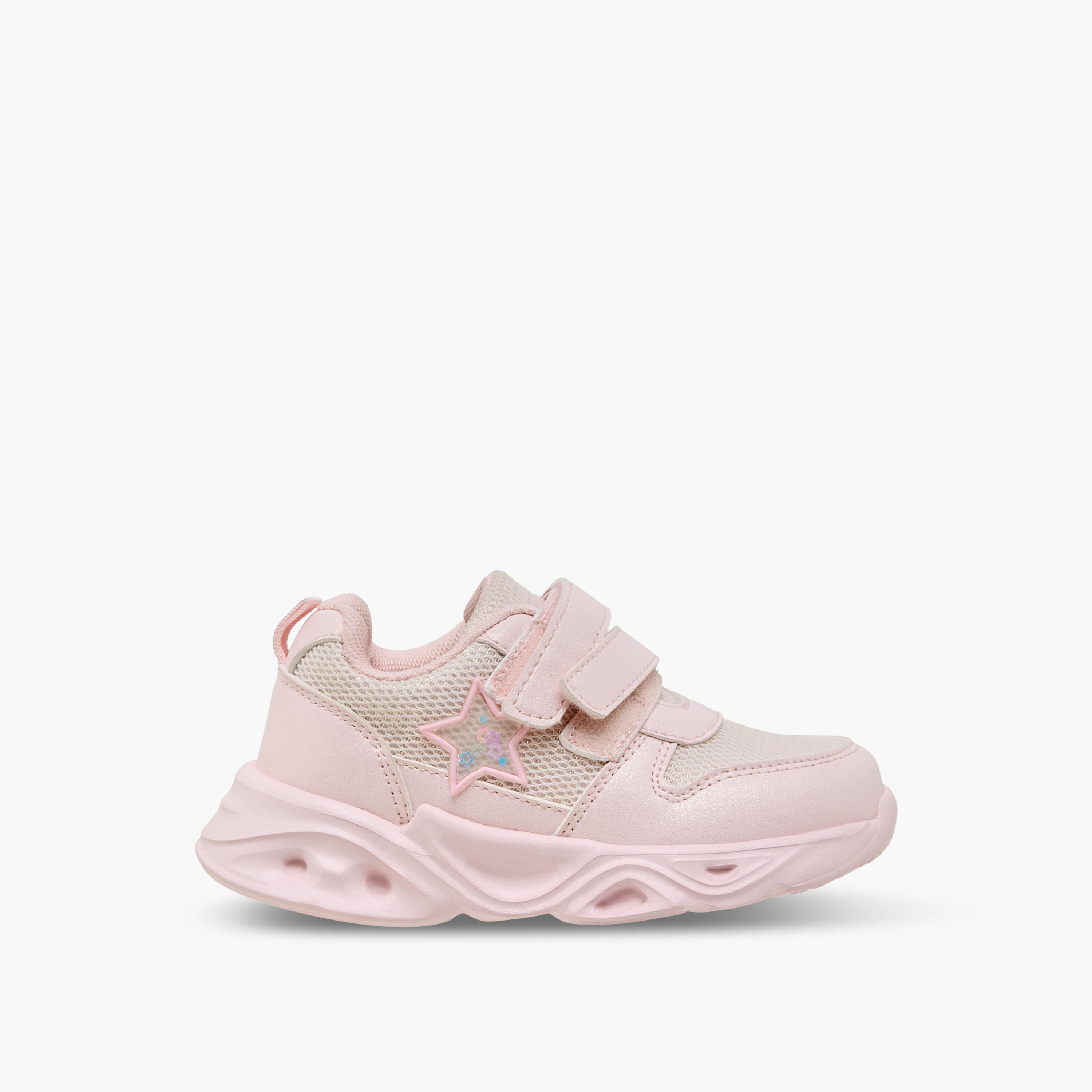 Flora Bella Girls Hook & Loop Light-Up Sneakers-girls-shoes-sneakers-image-3
