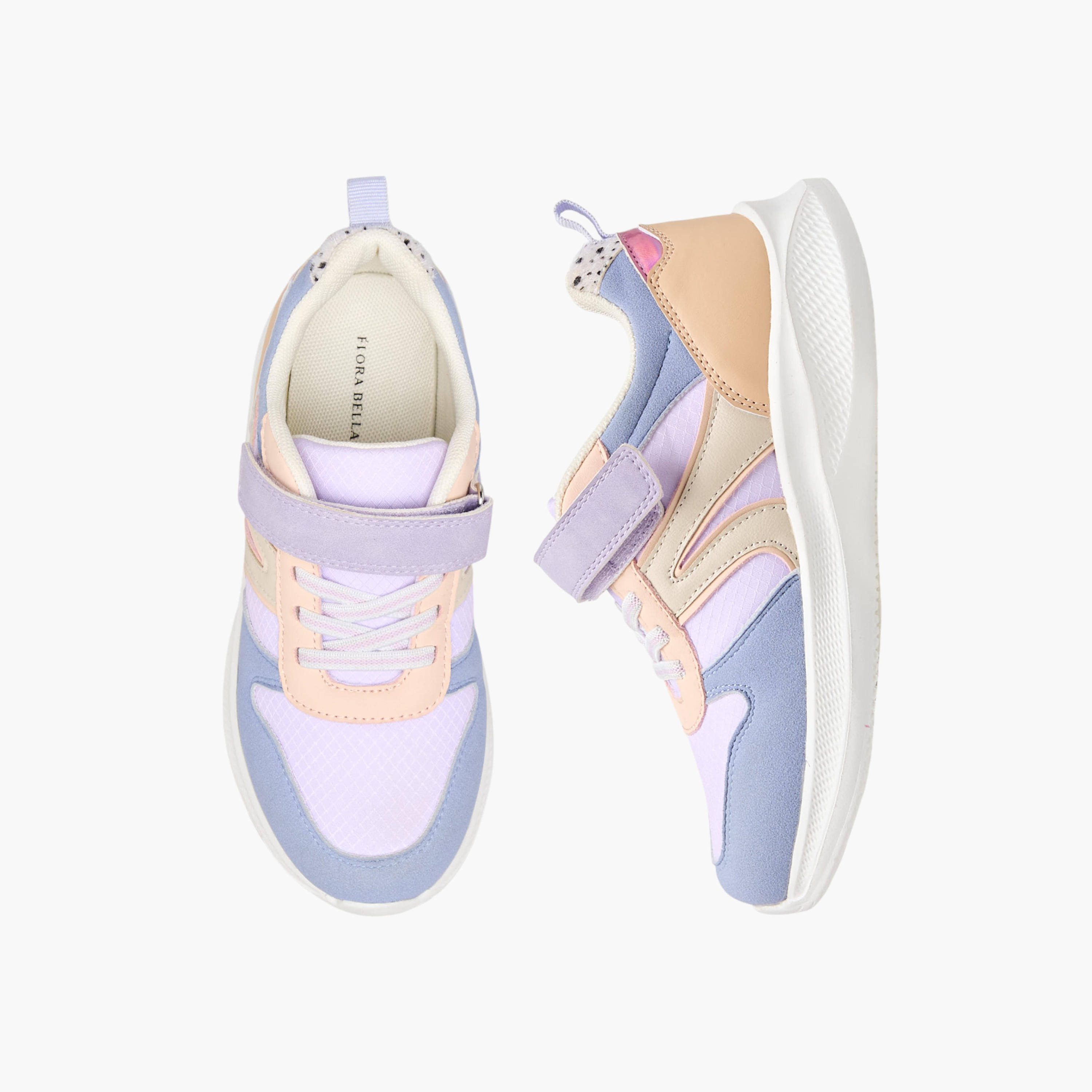 حذاء سنيكرز بشريط إغلاق لاصق للبنات من فلورا بيلا-girls-shoes-sneakers-image-1
