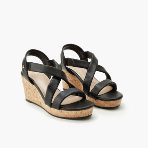 Surestep Women Cross Strap Wedge Heel Sandals-women-shoes-sandals-image-1