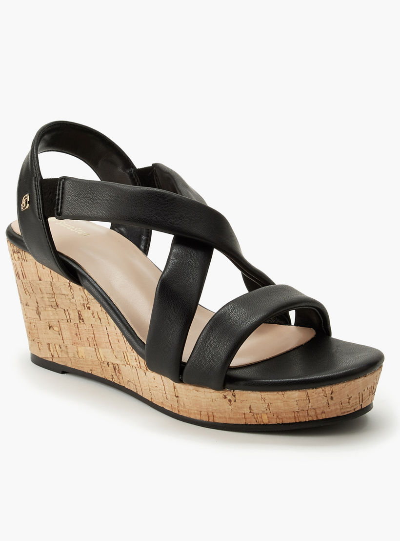 Surestep Women Cross Strap Wedge Heel Sandals-women-shoes-sandals-heeled-image-2