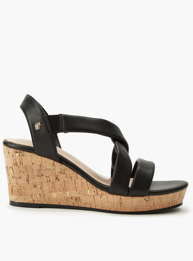 Surestep Women Cross Strap Wedge Heel Sandals-women-shoes-sandals-heeled-image-3