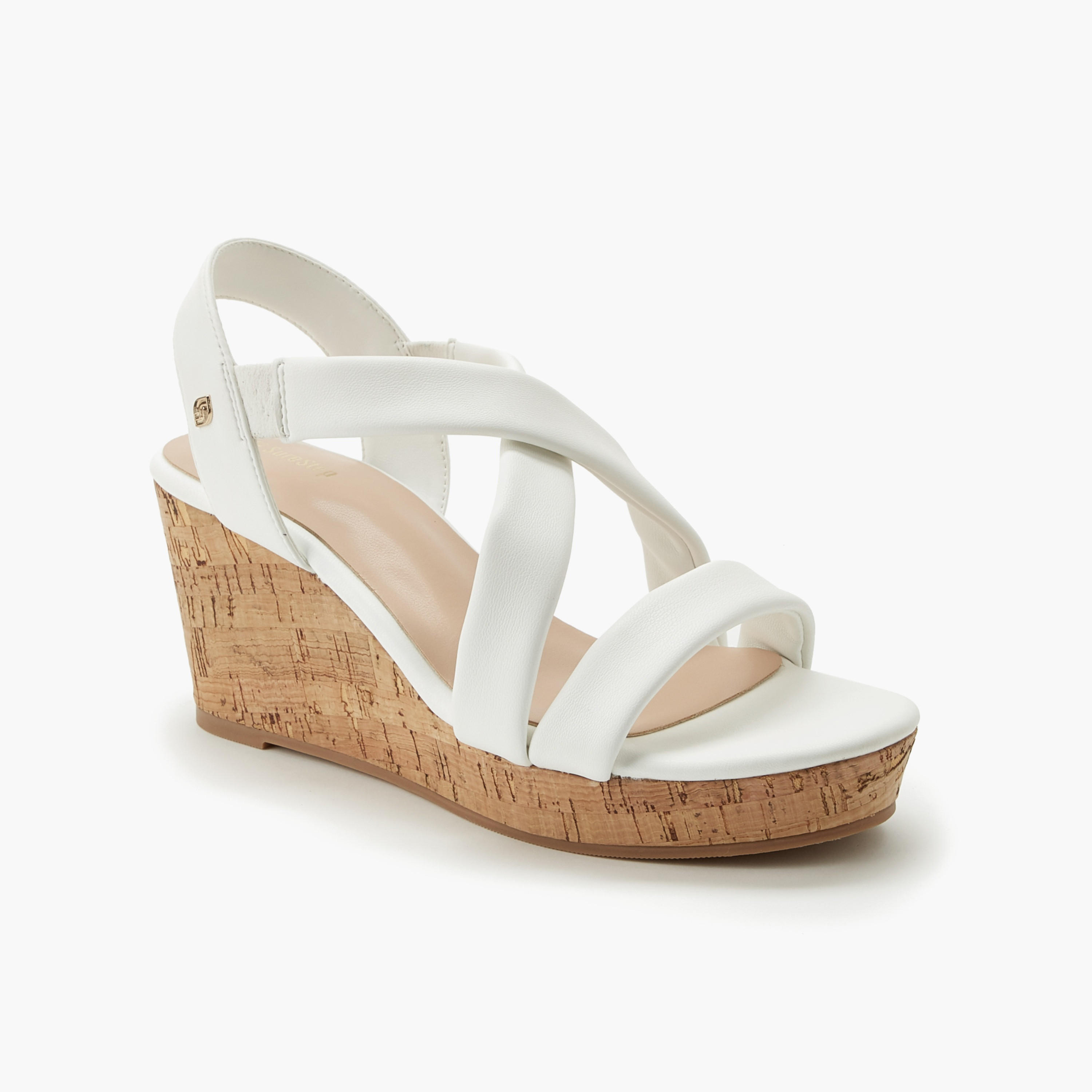 Surestep Women Cross Strap Wedge Heel Sandals-women-shoes-sandals-heeled-image-2