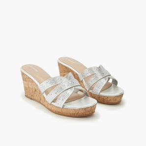 Surestep Women Embellished Wedge Heel Sandals-women-shoes-sandals-image-1
