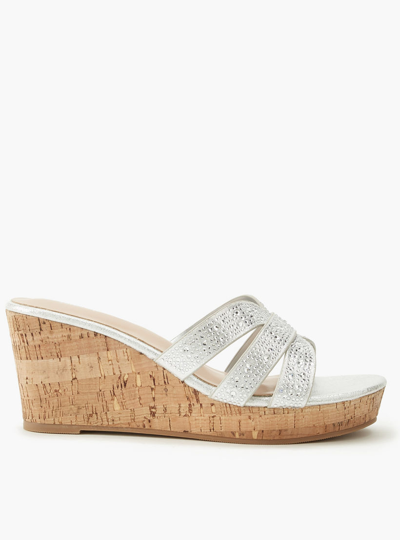 Surestep Women Embellished Wedge Heel Sandals-women-shoes-sandals-heeled-image-3