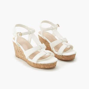 Surestep Women Textured Wedge Sandals-women-shoes-sandals-image-1