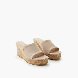 Surestep Women Textured Wedge Heel Sandals-women-shoes-sandals-image-1
