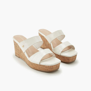 Surestep Women Textured Wedge Heel Sandals-women-shoes-sandals-image-1
