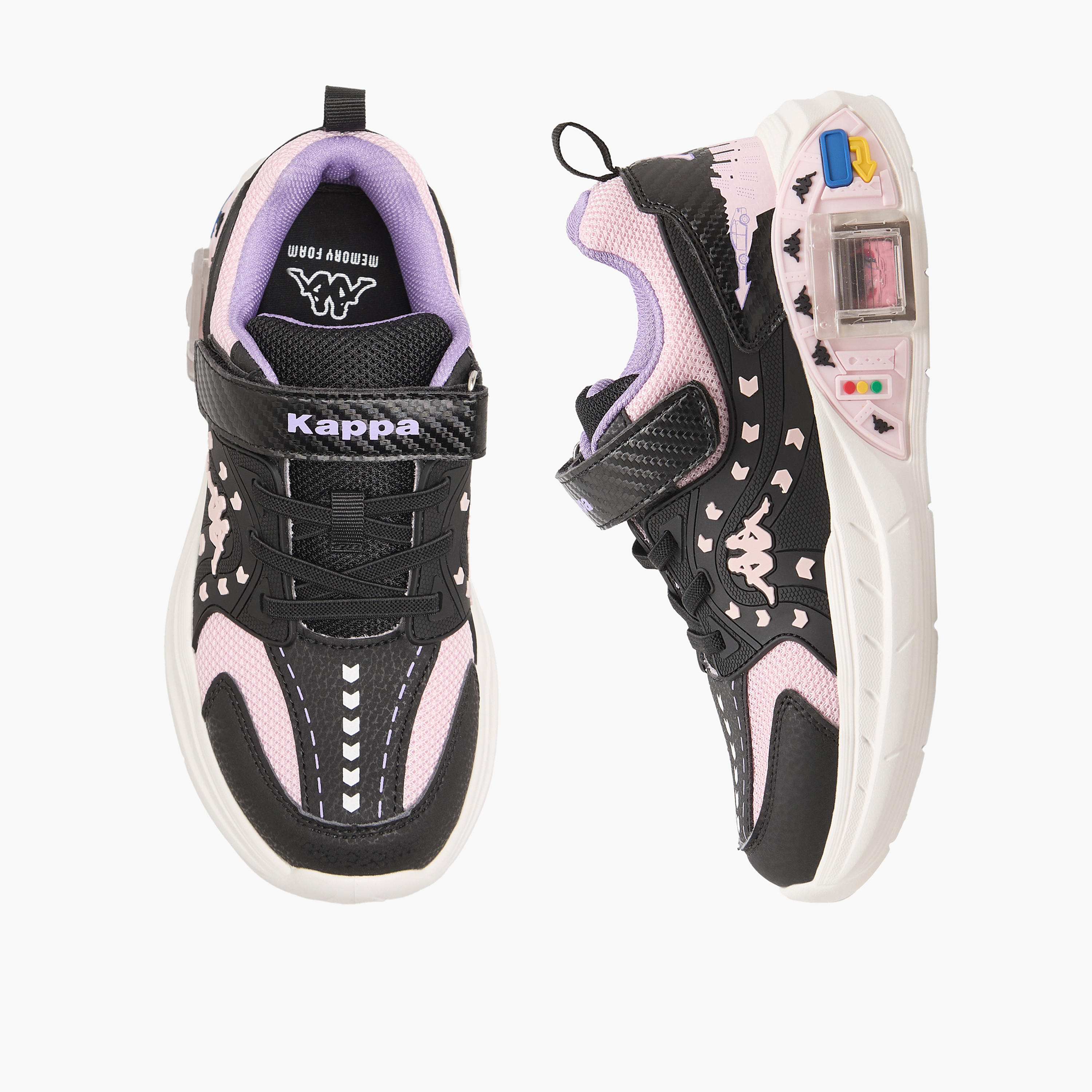 Kappa Girls Hook & Loop Sports Shoes-girls-shoes-sneakers-image-1