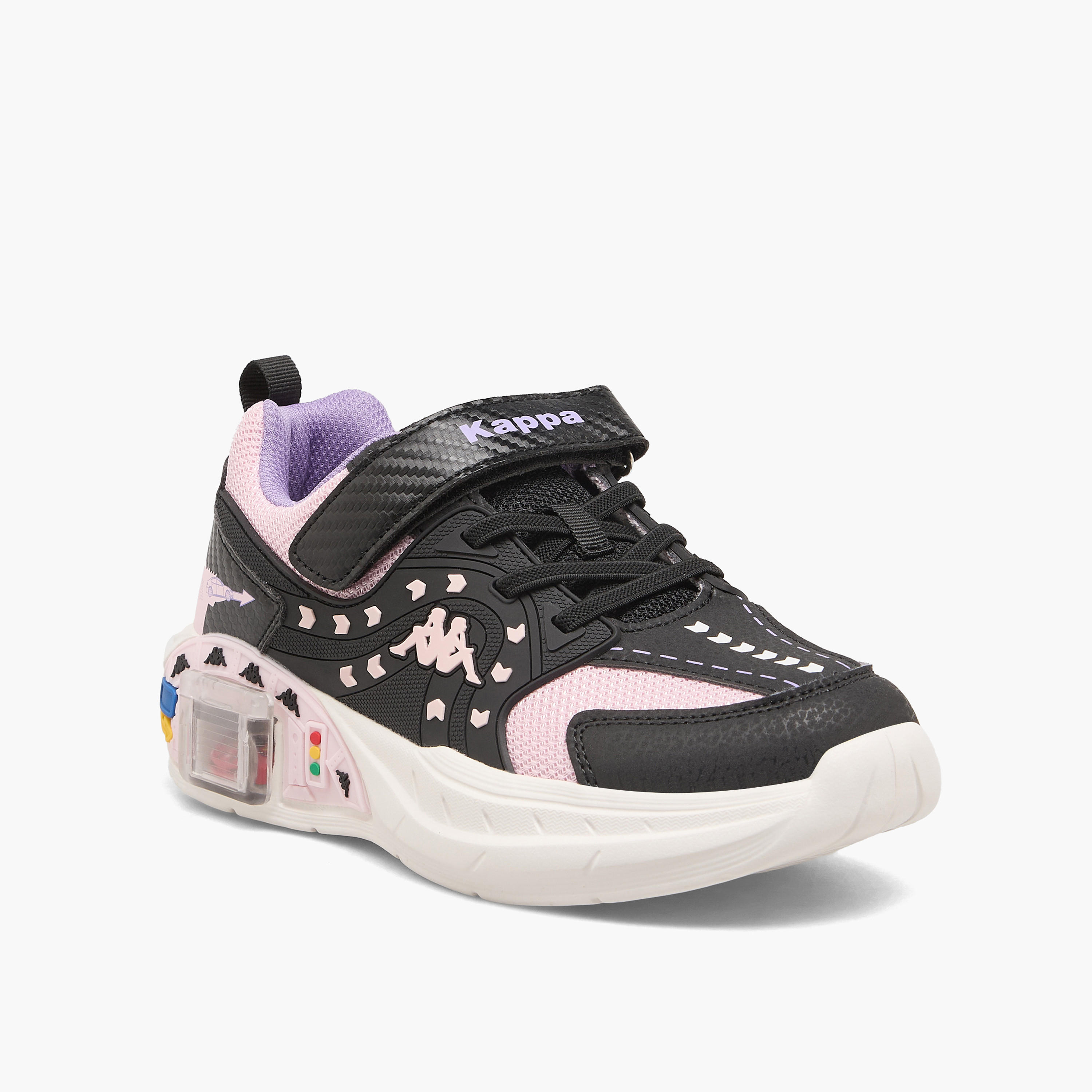 Kappa Girls Hook & Loop Sports Shoes-girls-shoes-sneakers-image-2