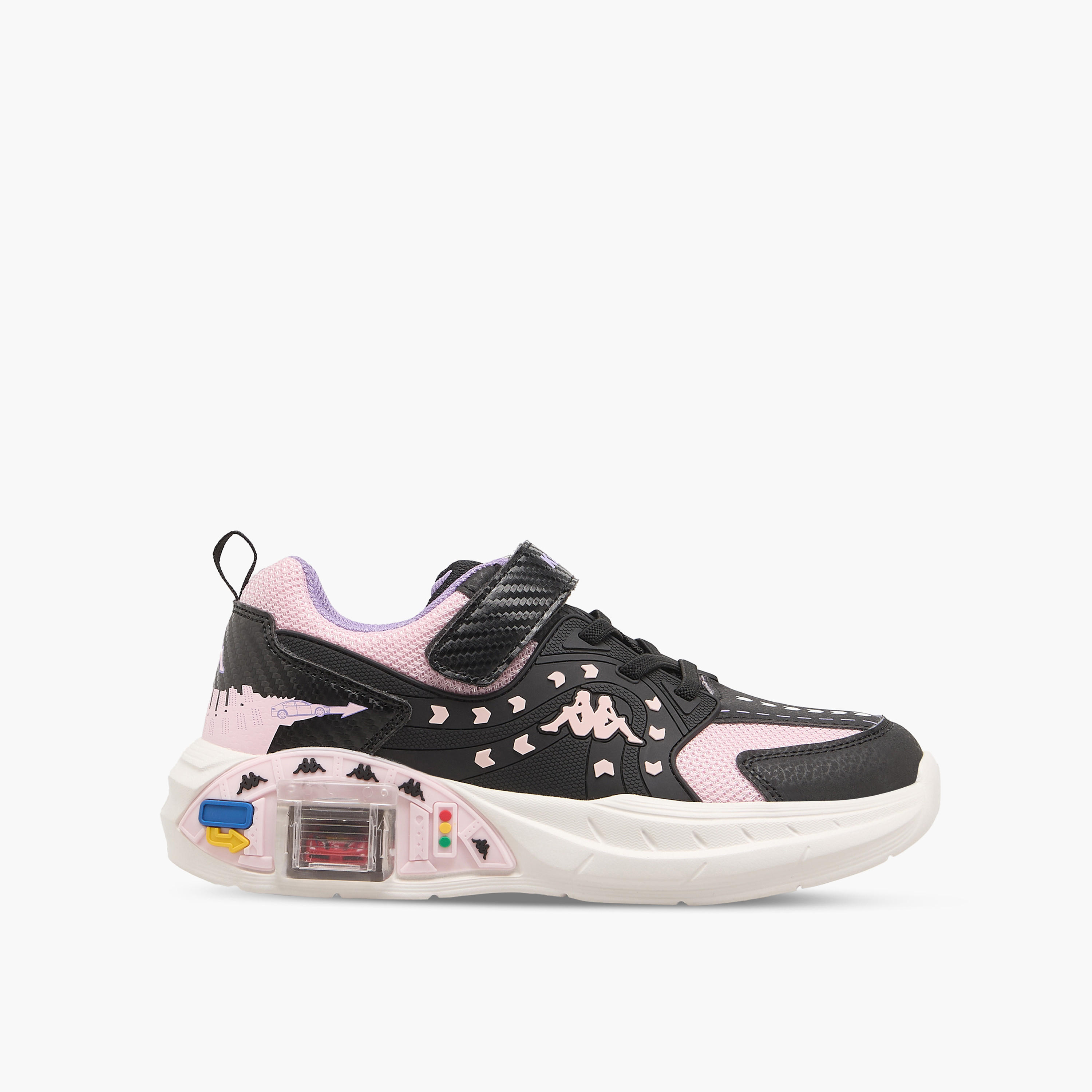 Kappa Girls Hook & Loop Sports Shoes-girls-shoes-sneakers-image-3