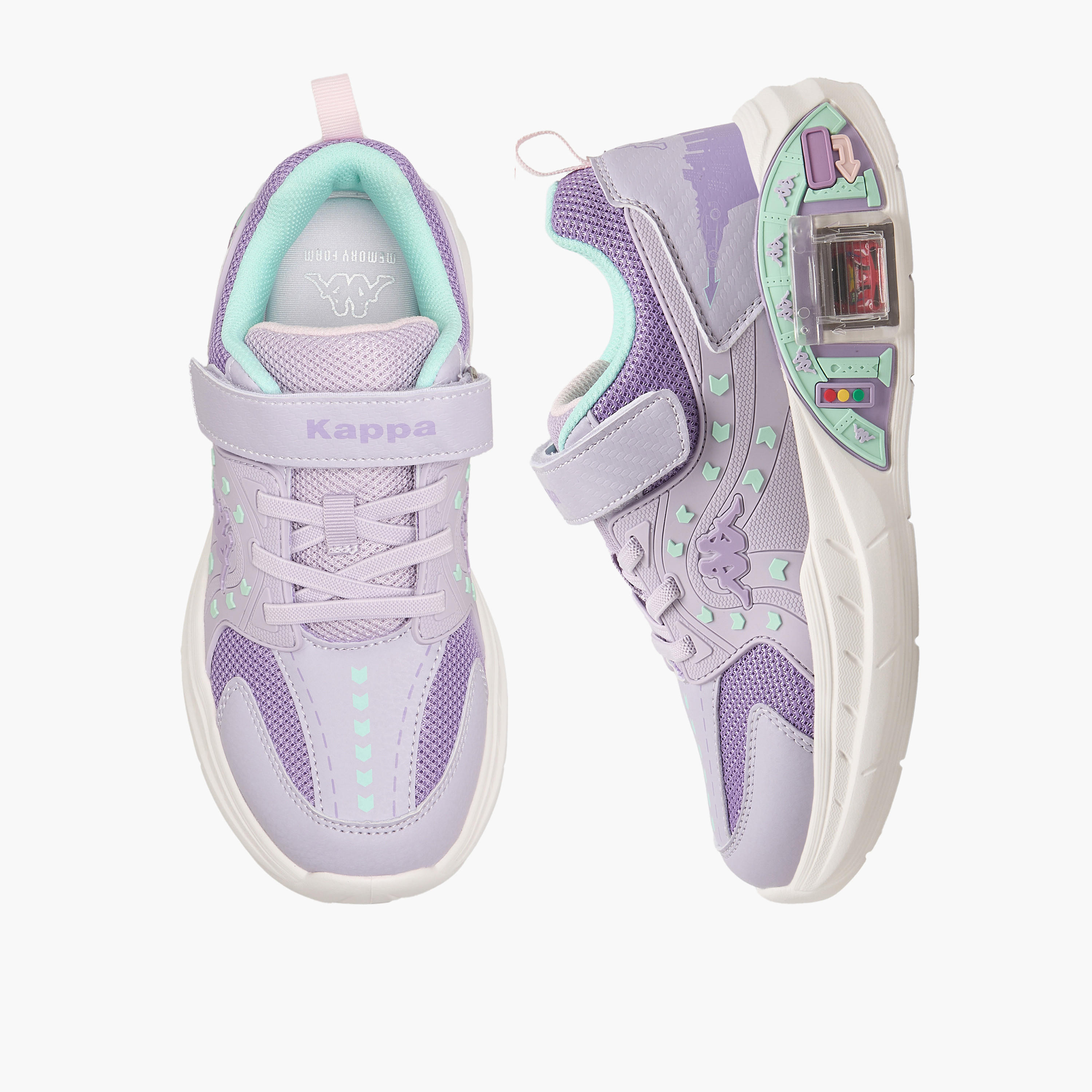 Kappa Girls Hook & Loop Sports Shoes-girls-shoes-sneakers-image-1