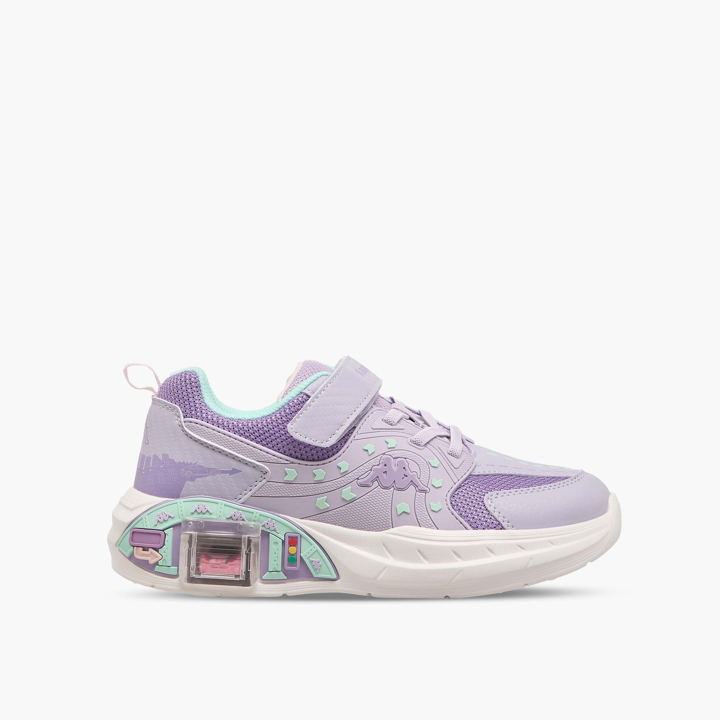 Kappa Girls Hook & Loop Sports Shoes-girls-shoes-sneakers-image-3