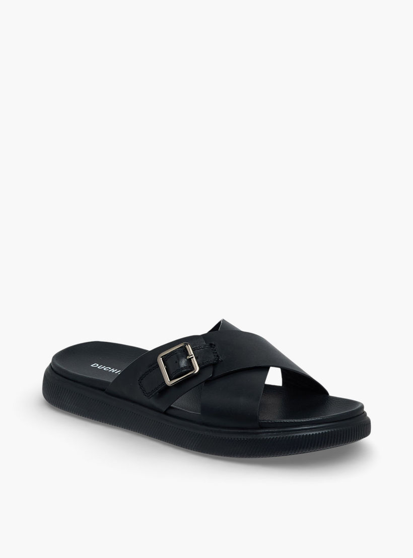 صندل جلد بحزام متقاطع للرجال من دوتشيني-men-shoes-sandals-image-2