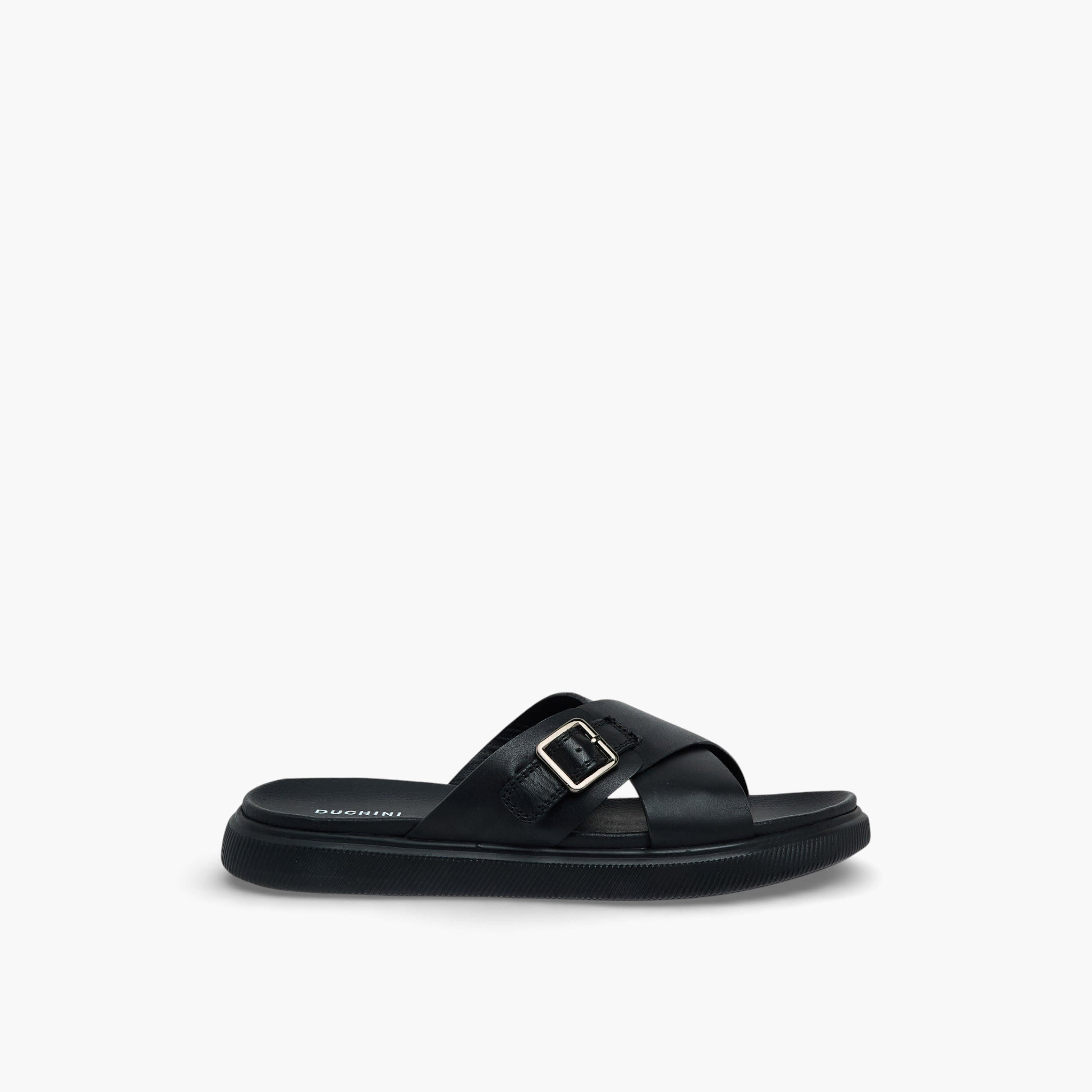 صندل جلد بحزام متقاطع للرجال من دوتشيني-men-shoes-sandals-image-3