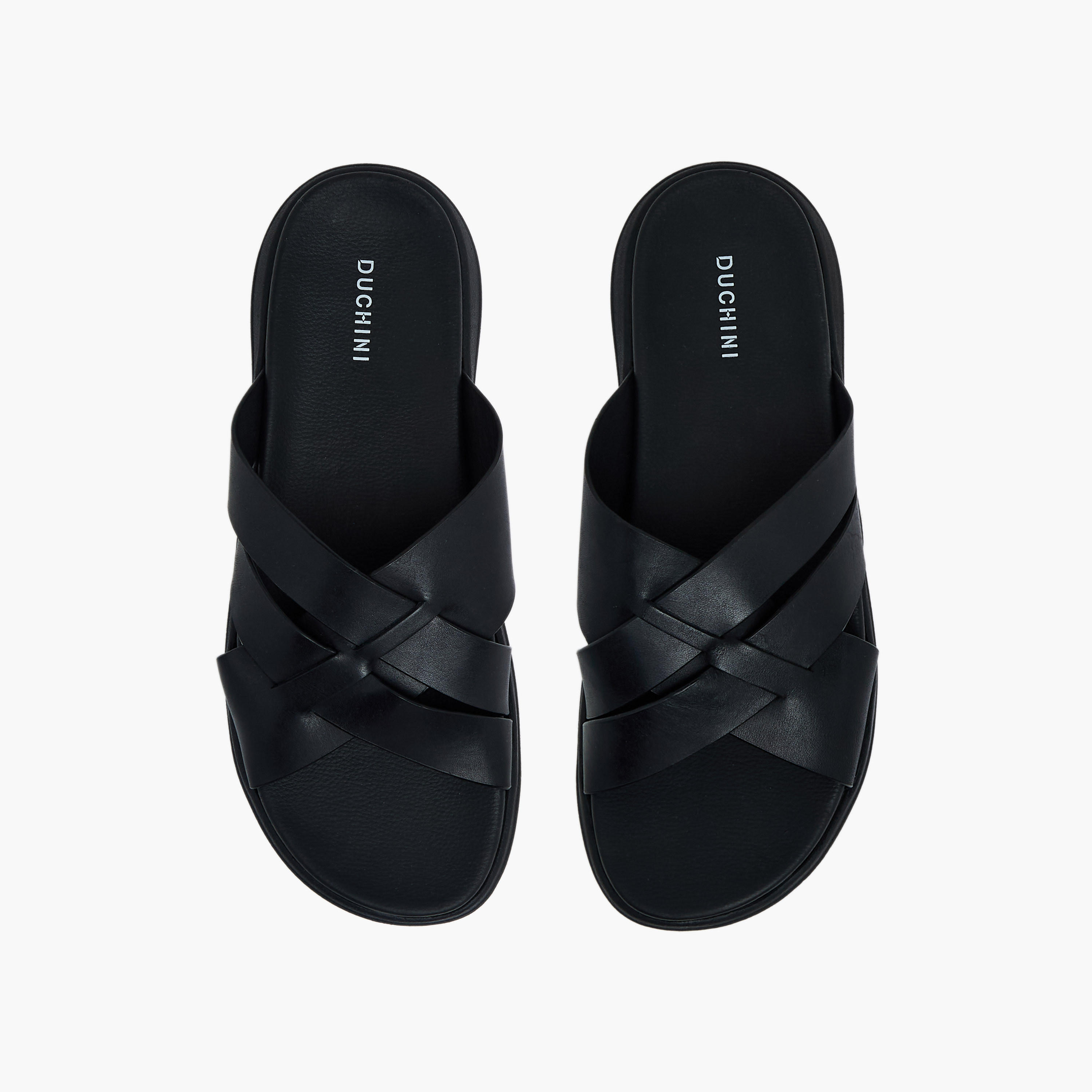 صندل جلد بحزام متقاطع للرجال من دوتشيني-men-shoes-sandals-image-1