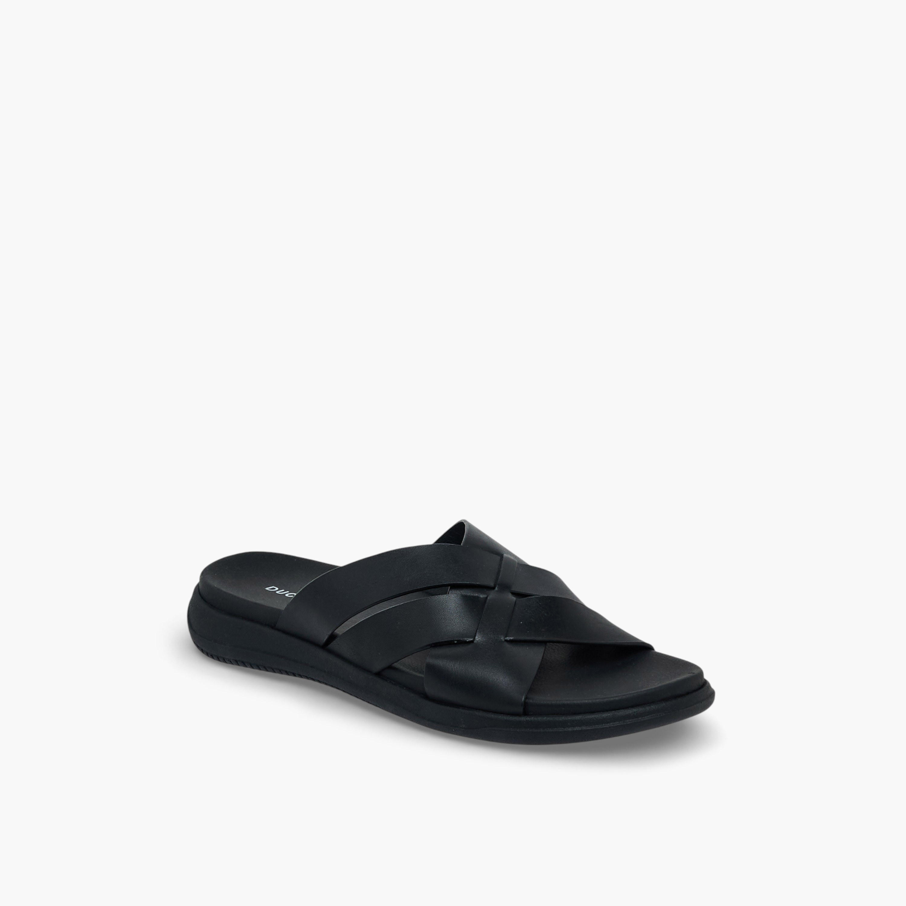 صندل جلد بحزام متقاطع للرجال من دوتشيني-men-shoes-sandals-image-2