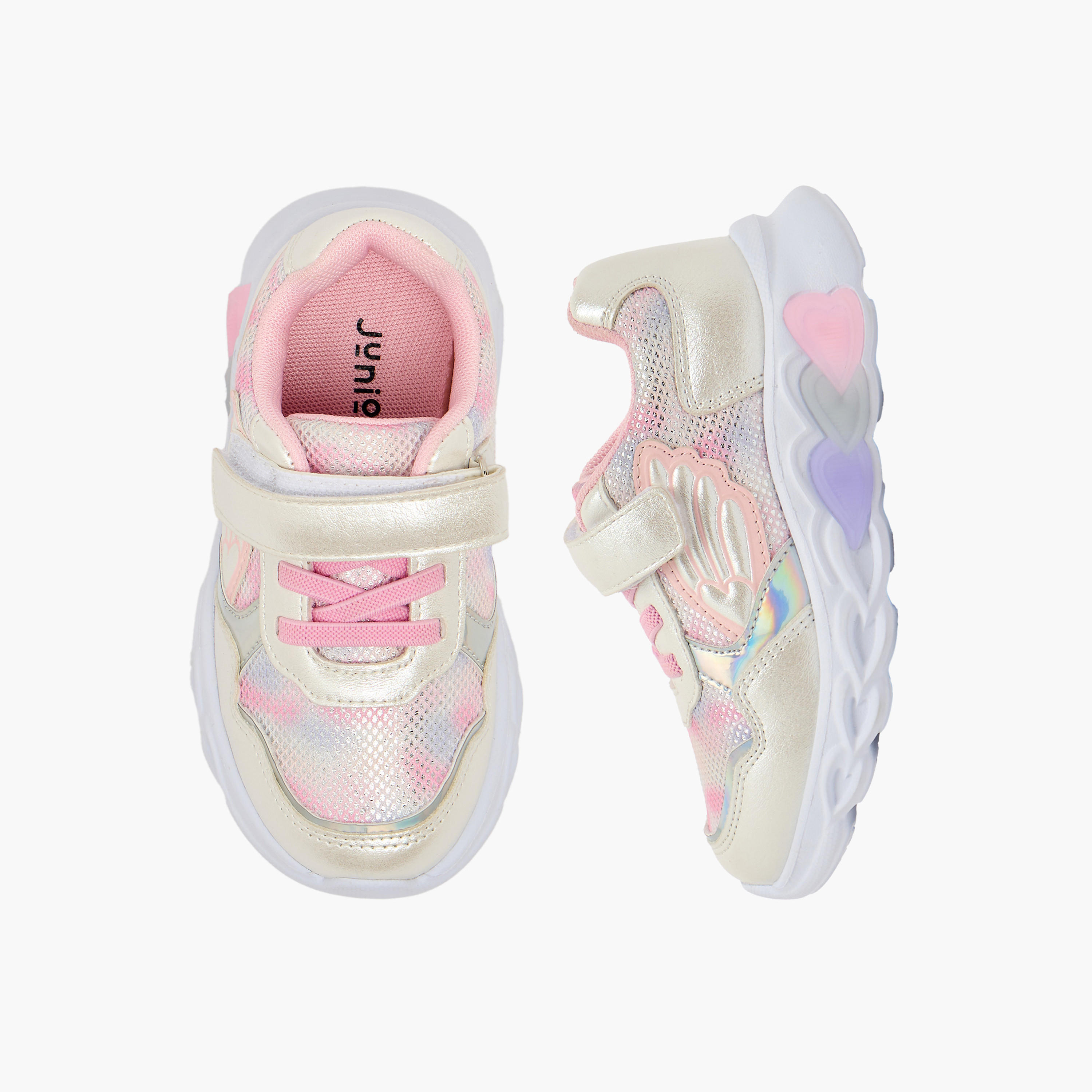 Juniors Girls Light-Up Hook & Loop Sneakers-girls-shoes-sneakers-image-1