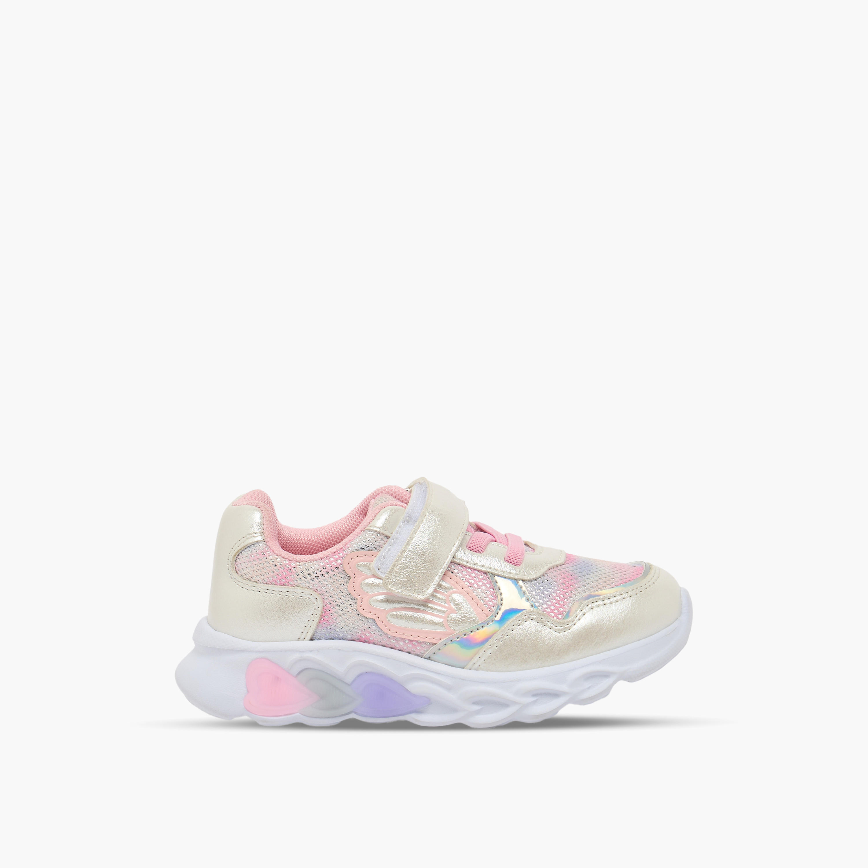 Juniors Girls Light-Up Hook & Loop Sneakers-girls-shoes-sneakers-image-3