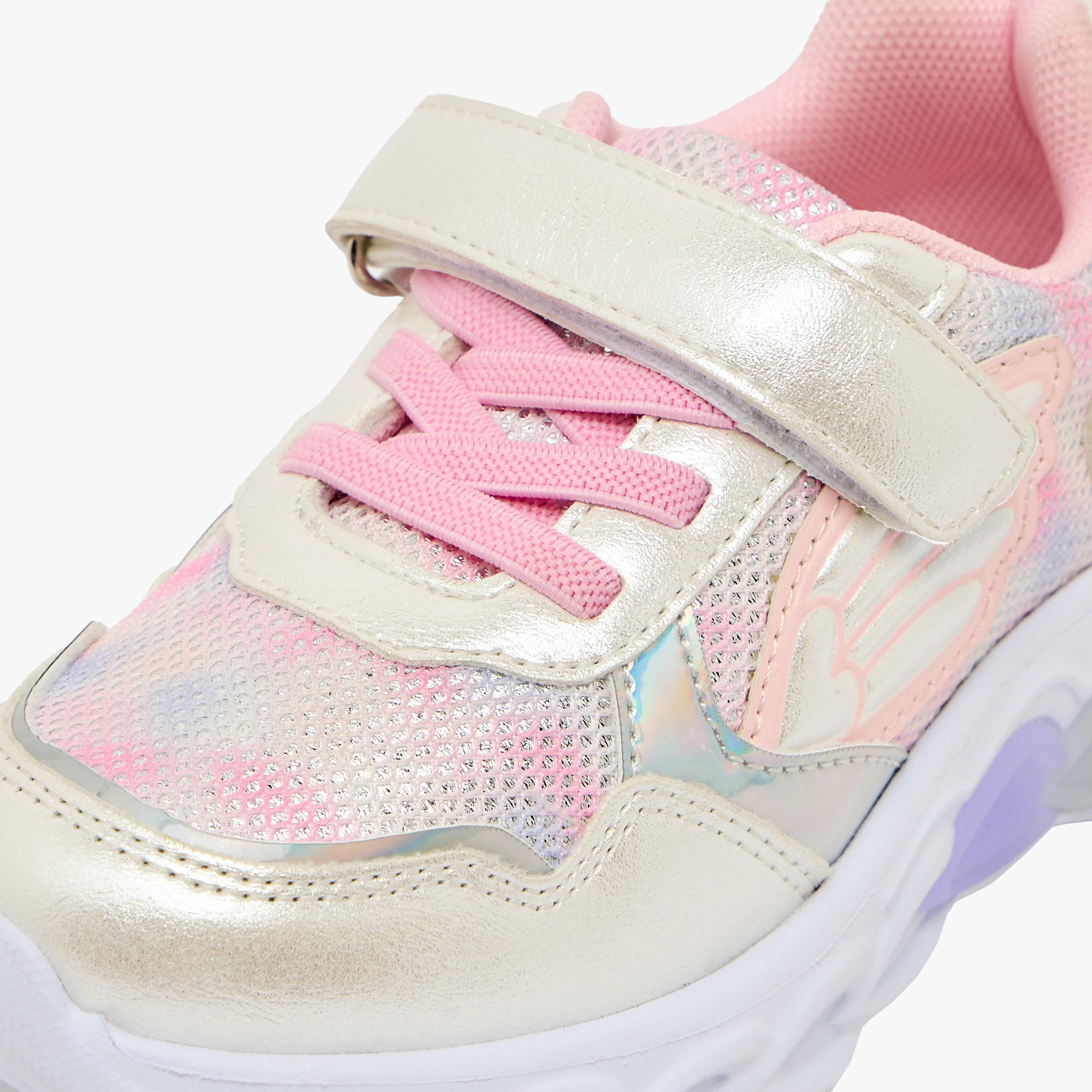 Juniors Girls Light-Up Hook & Loop Sneakers-girls-shoes-sneakers-image-4
