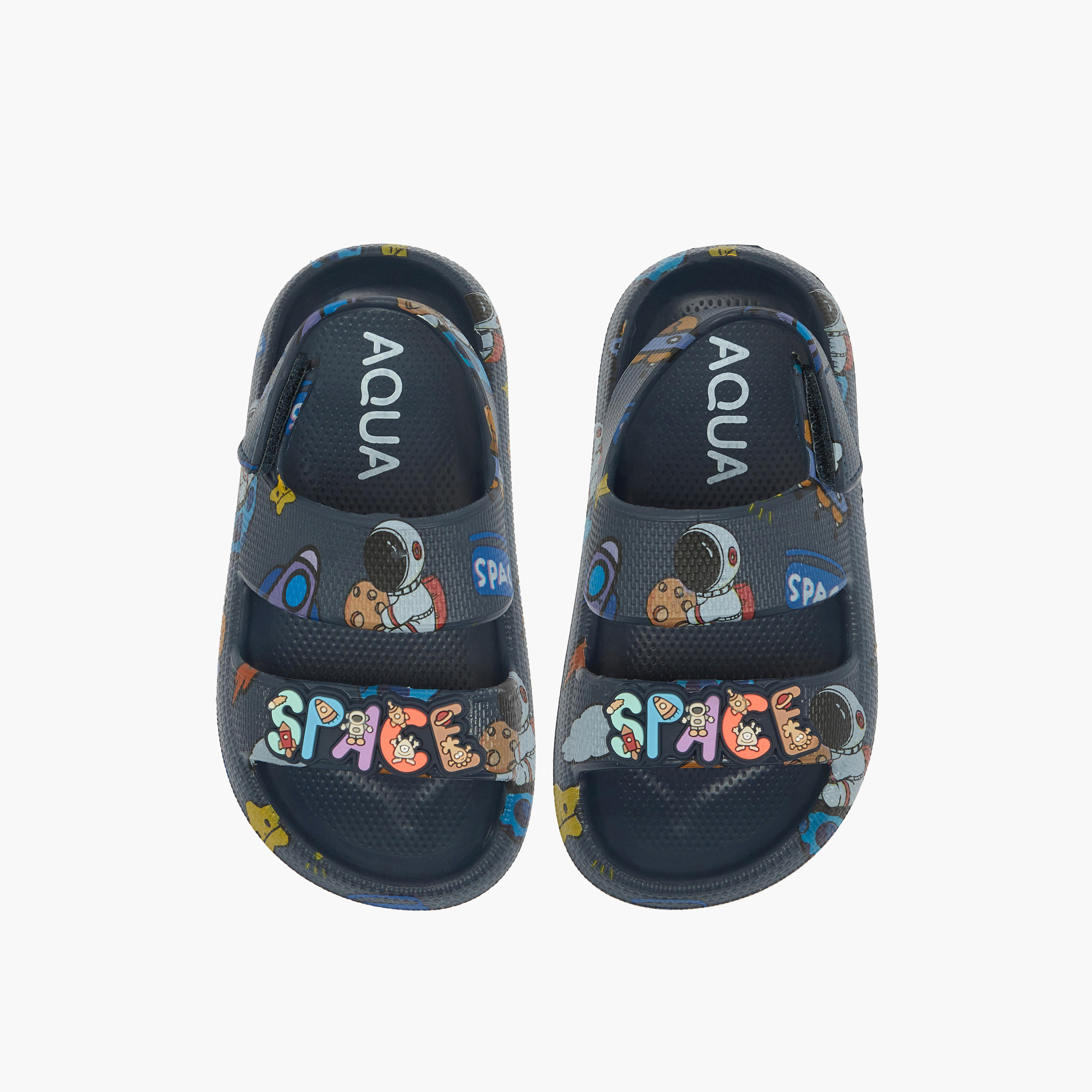 صندل بطبعات وشريط إغلاق للولاد من أكوا-boys-shoes-sandals-image-1