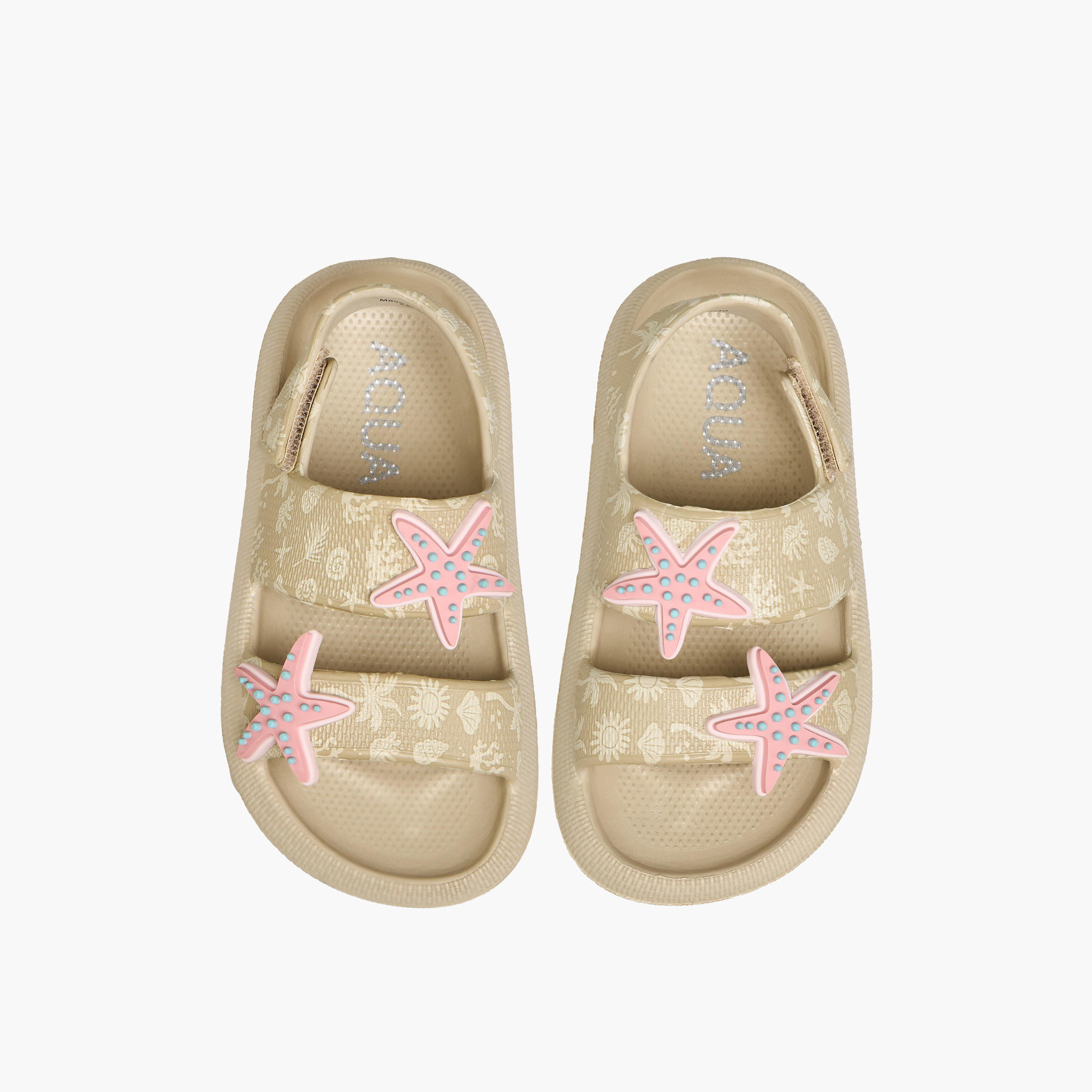 صندل كلوج بشريط إغلاق لاصق للبنات من أكوا-girls-shoes-flipflopsandslides-image-1